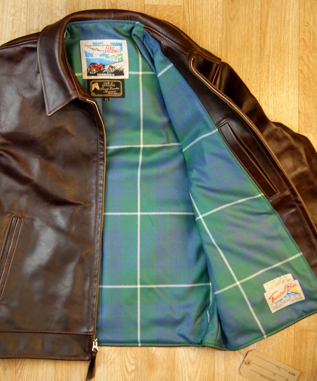 Aero Highwayman Brown FQHH CBD4 Hamilton Green Ancient tartan lining.jpg