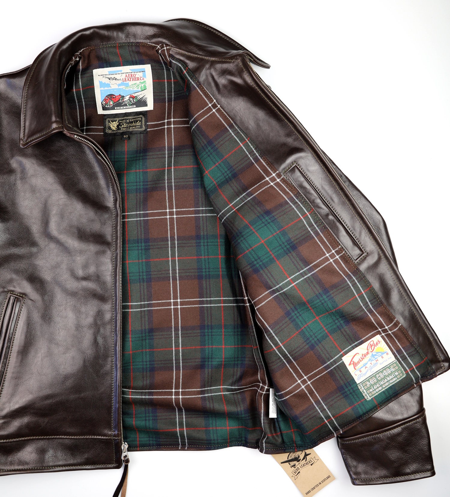 Aero Highwayman Chestnut Badalassi Chisholm Hunting Modern tartan lining.jpg