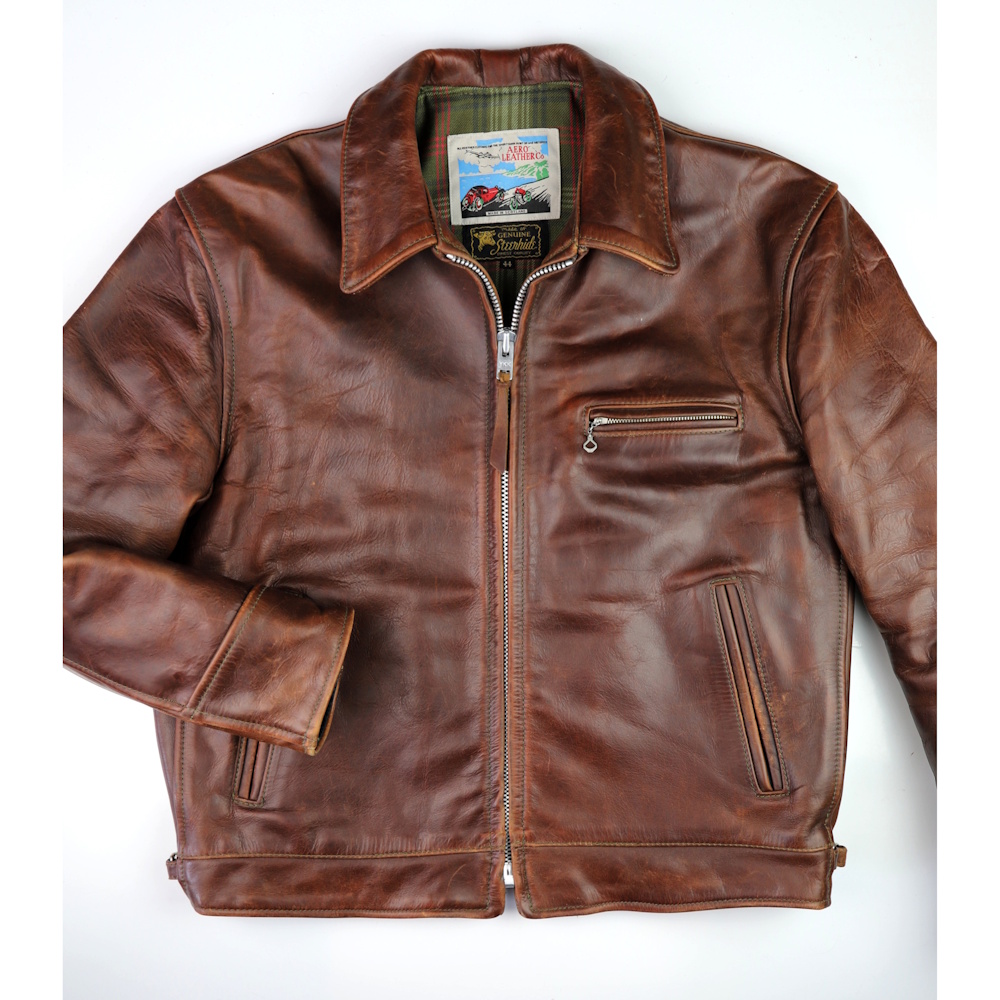 Aero Highwayman Gently Worn Brown CXL Steerhide MR3 front IG square.jpg