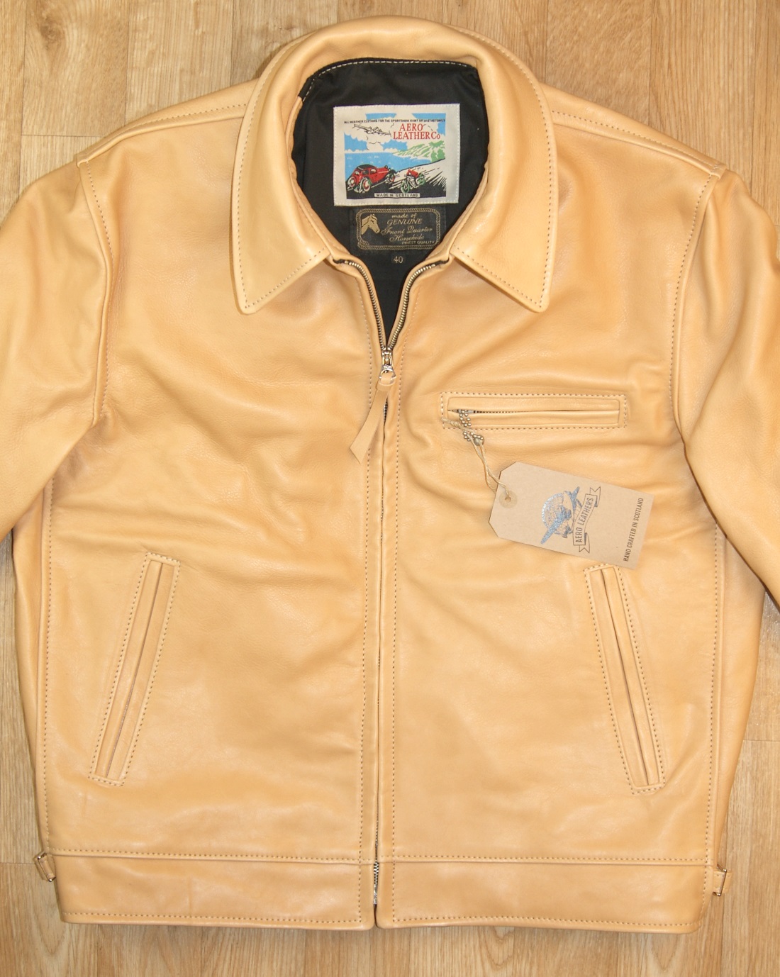 Aero Highwayman Natural Vicenza Horsehide front.jpg