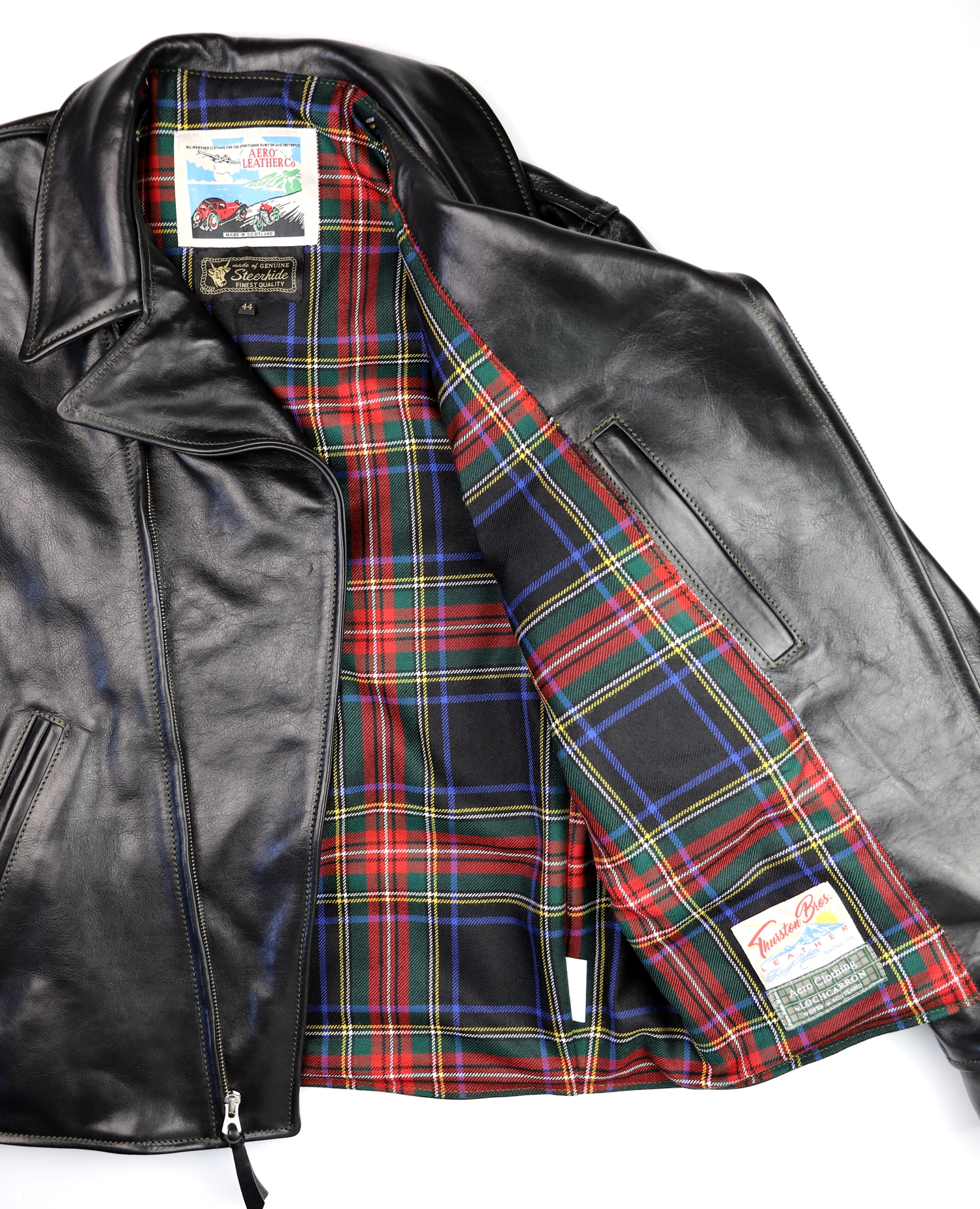 Aero Hooch Hauler Black Badalassi BQ8 Black Stewart tartan lining.jpg