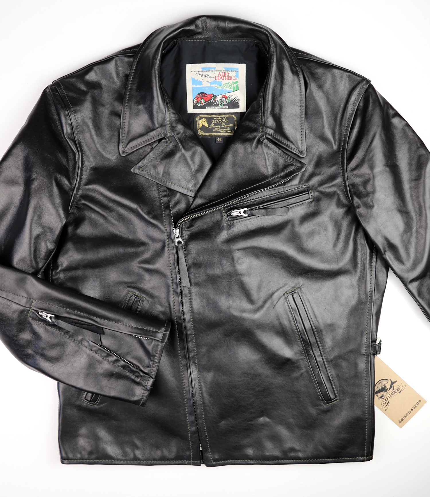 Aero Hooch Hauler Black Pinnacle Horsehide front.jpg