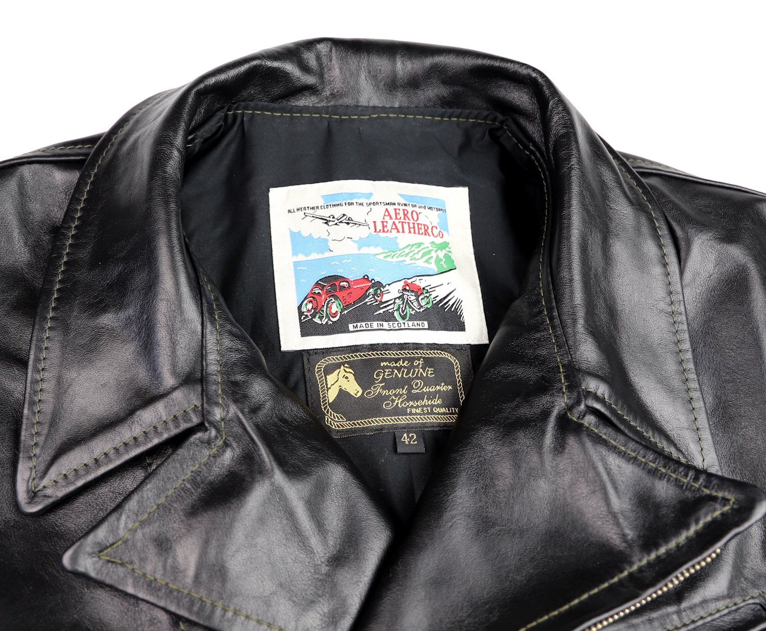 Aero Hooch Hauler Black Pinnacle Horsehide tag.jpg