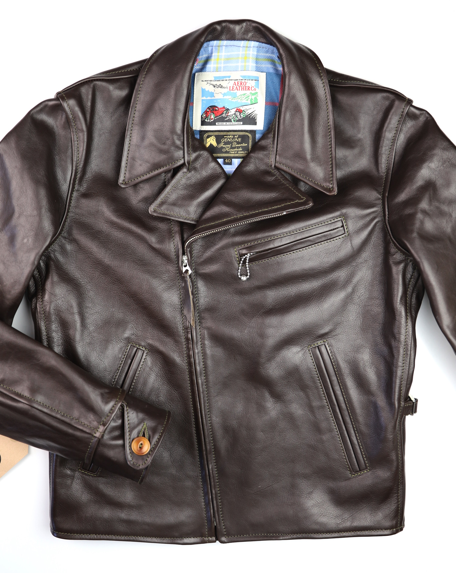 Aero Hooch Hauler Dark Seal Vicenza Horsehide 6HD front.jpg