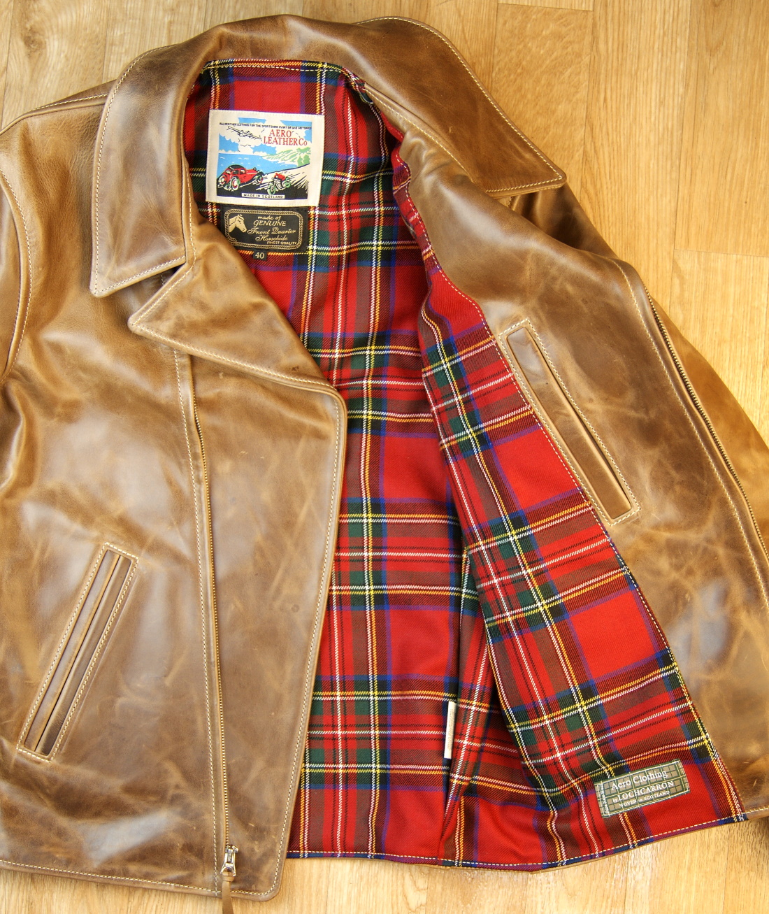 Aero Hooch Hauler Natural CXL FQHH XJ3 Royal Stewart tartan lining.jpg