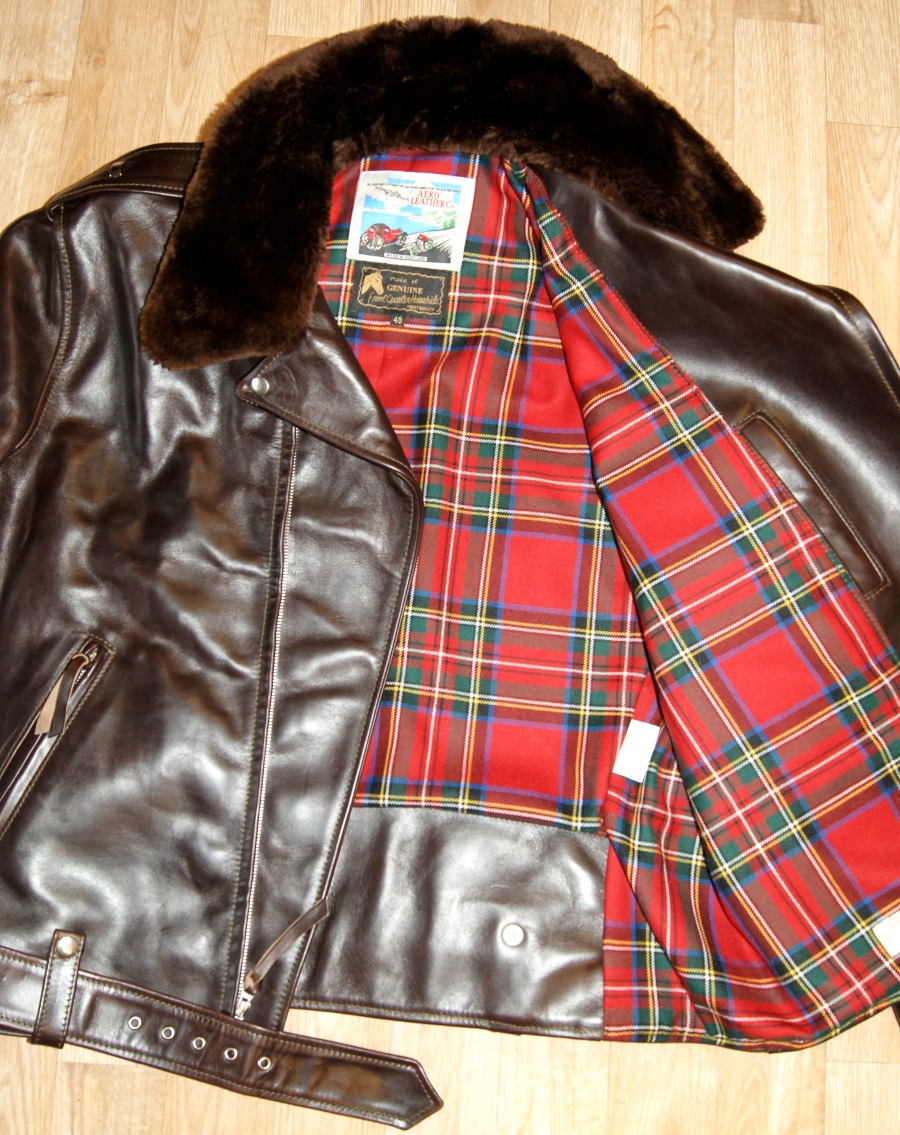 Aero J106 Brown CXL FQHH C9 size 48 Royal Stewart tartan lining.jpg