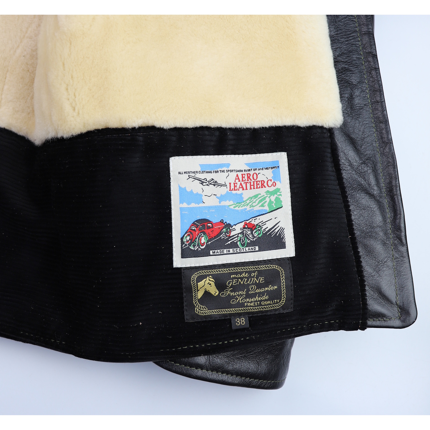 Aero Long Half Belt Black Blackened Brown Vicenza tag.jpg