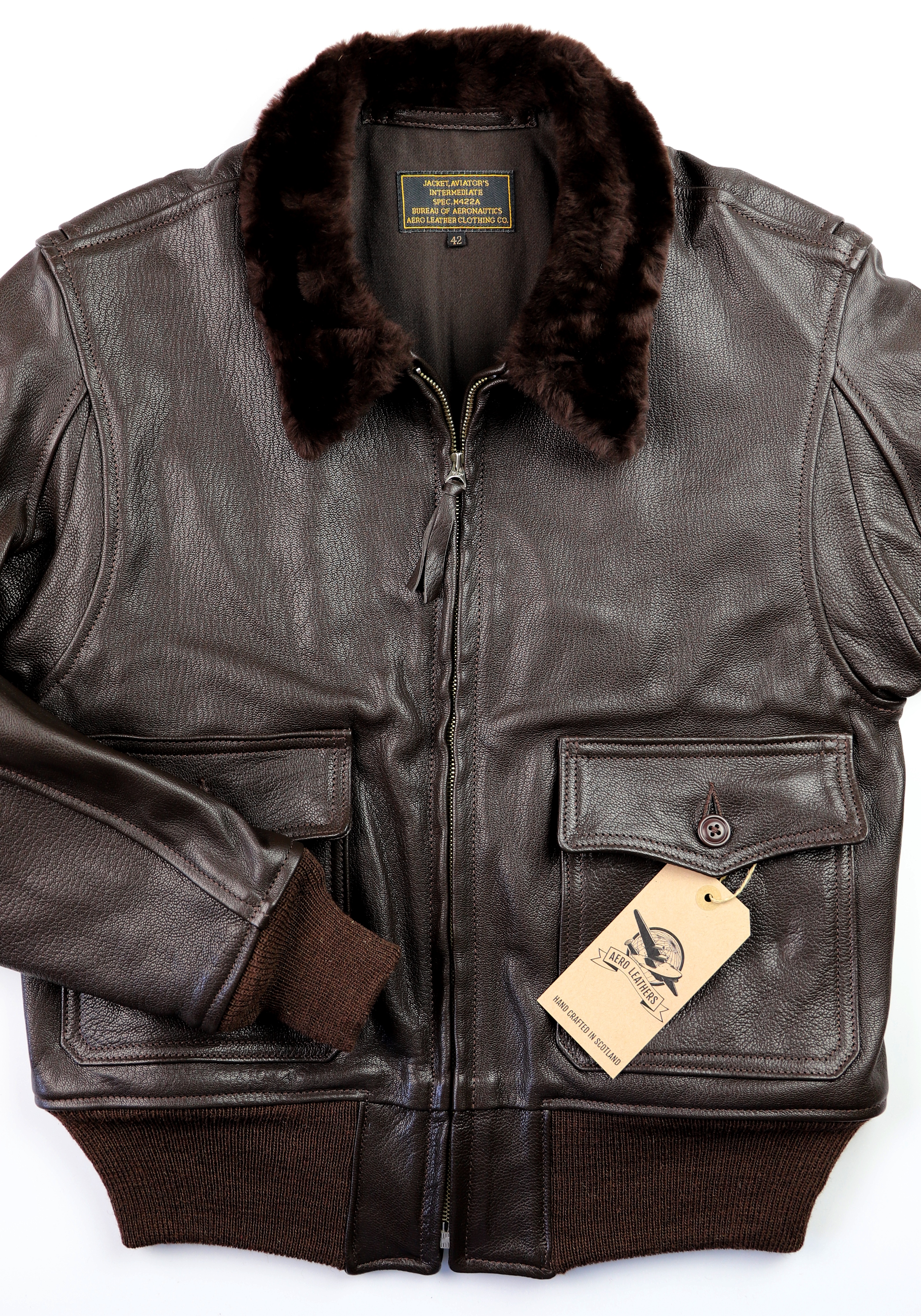 Aero M422a Goatskin LN45 Front.jpg