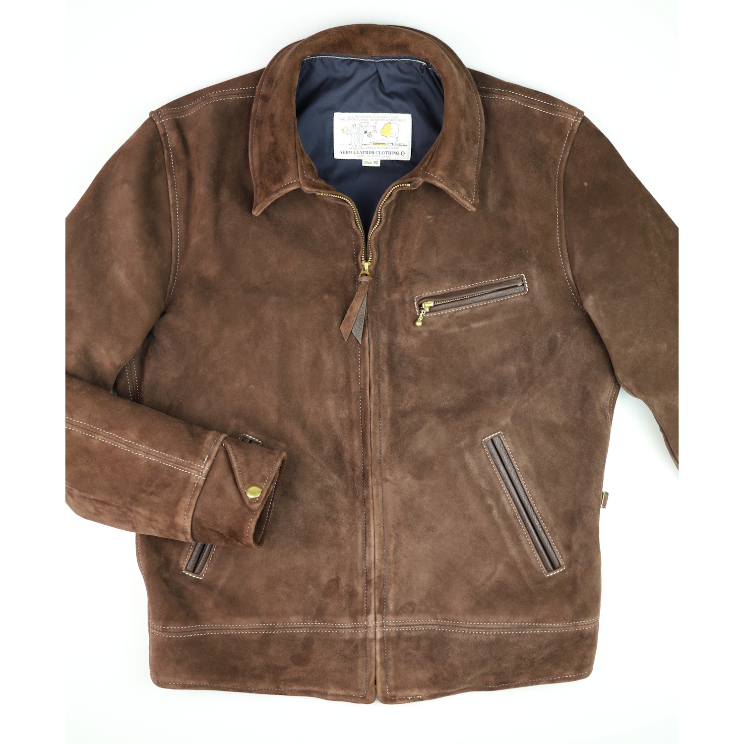 Aero Majestic Chocolate Goat Suede Gently Worn front IG square.jpg