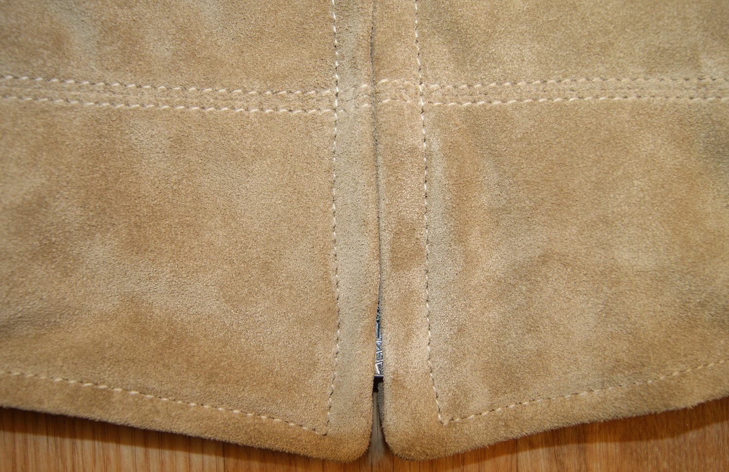 Aero Majestic Light Tan Suede bottom hem.jpg