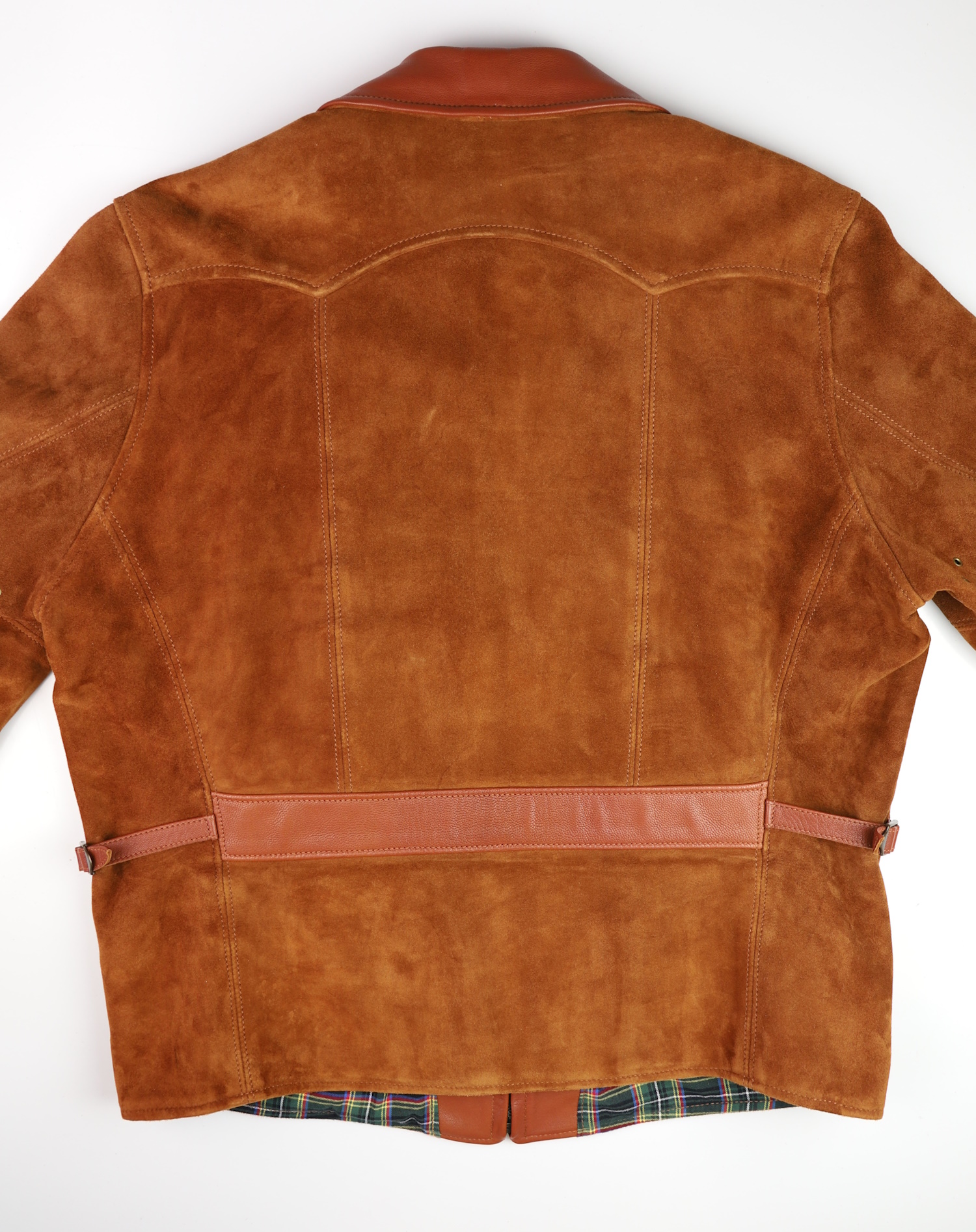 Aero Majestic Rust Goatskin Suede Gently Worn 44 back.jpg