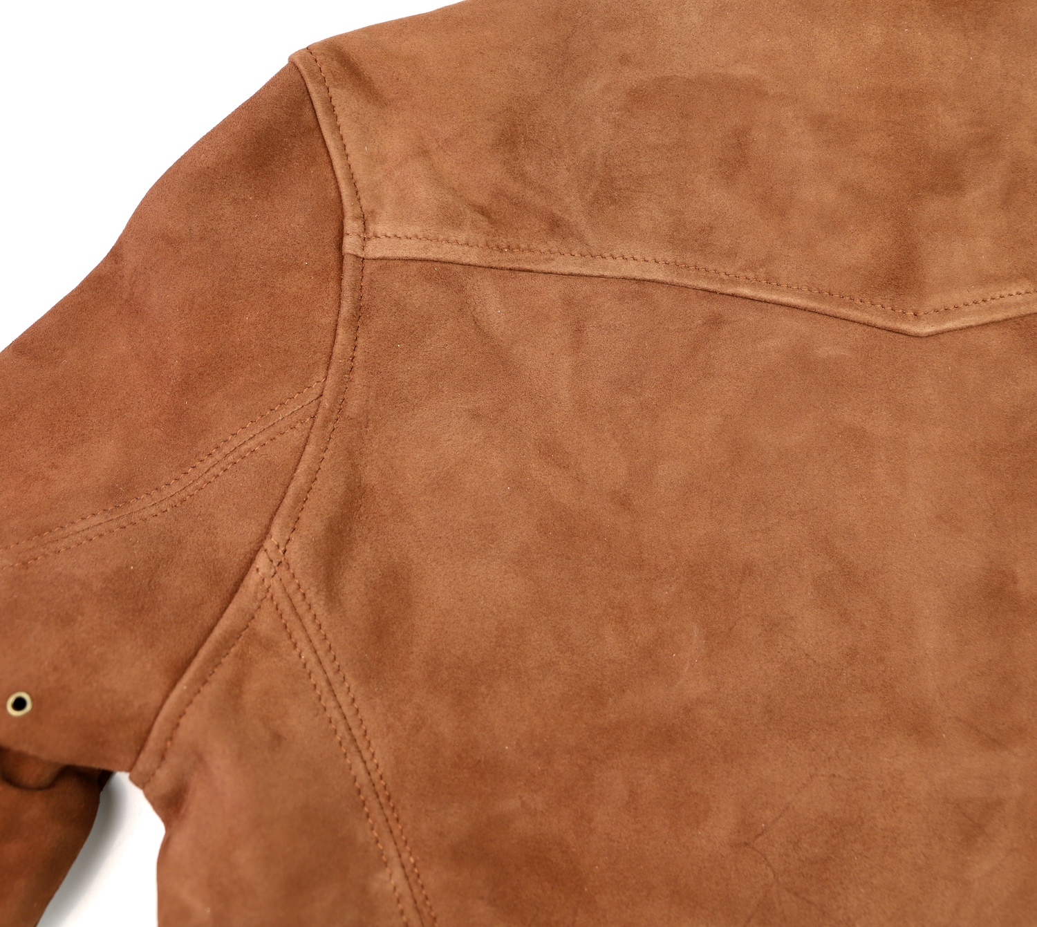 Aero Majestic Rust Goatskin Suede M7V yoke.jpg