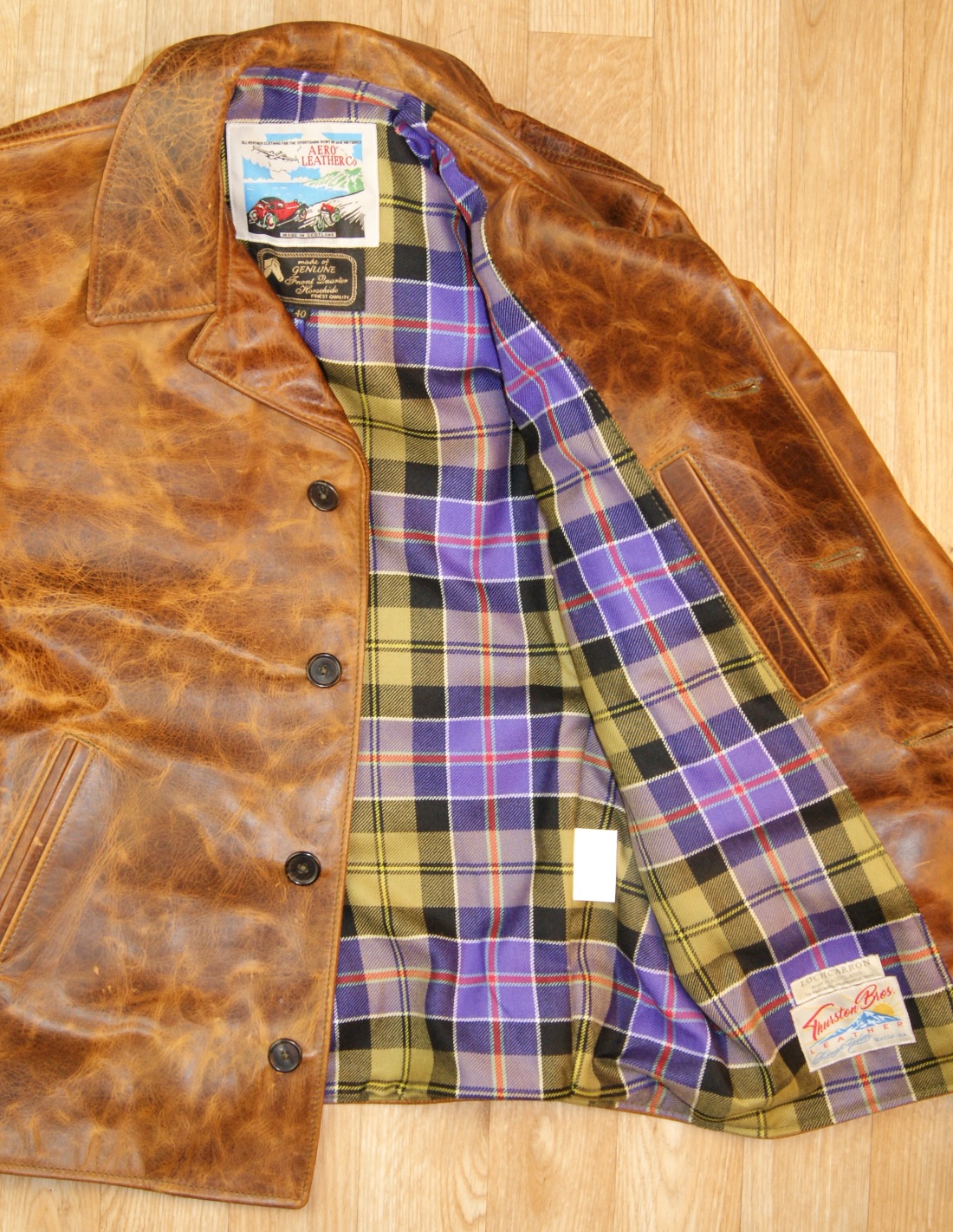 Aero Maxwell Battered Tan FQHH GC8 Culloden Ancient tartan lining.jpg