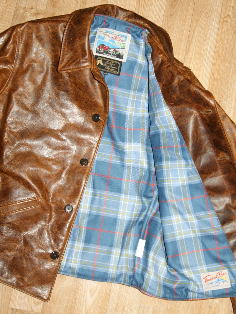 Aero Maxwell Battered Tan FQHH Musselburgh tartan lining.jpg