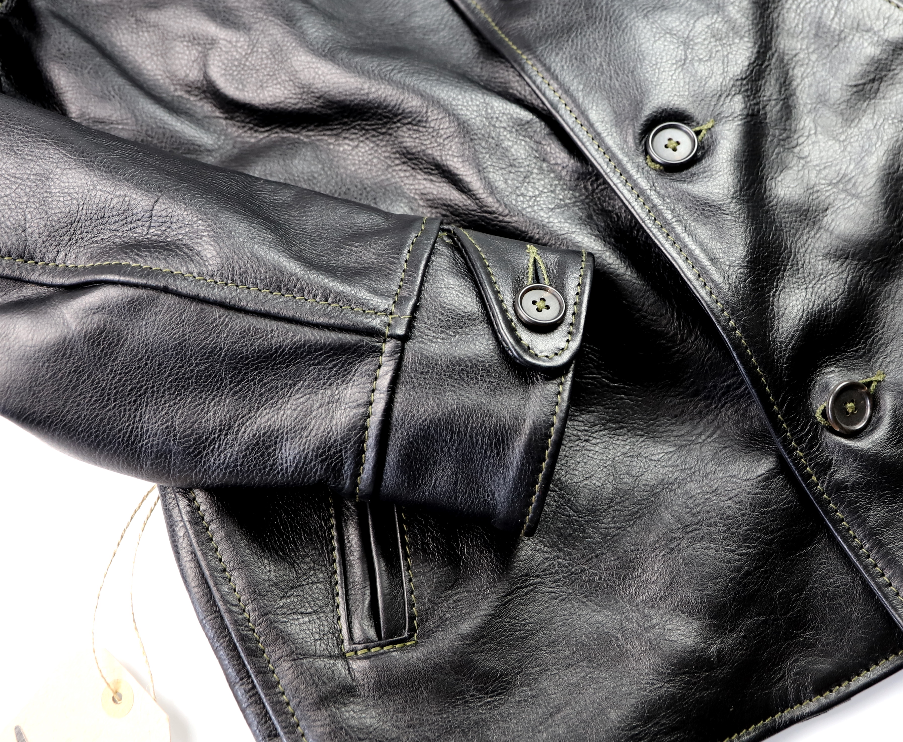 Aero Maxwell Black Vicenza Horsehide BY2 button cuff.jpg