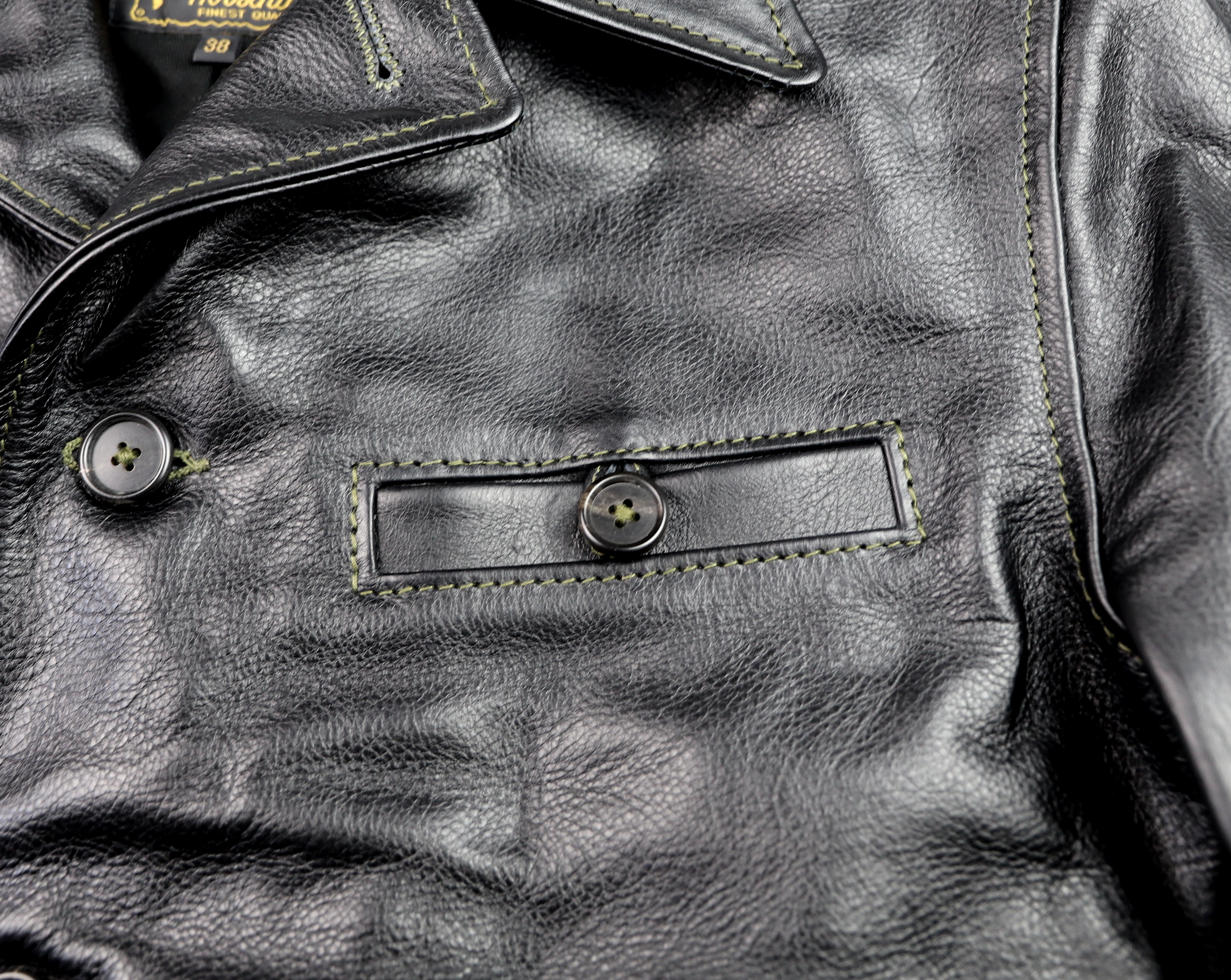 Aero Maxwell Black Vicenza Horsehide BY2 chest pocket.jpg