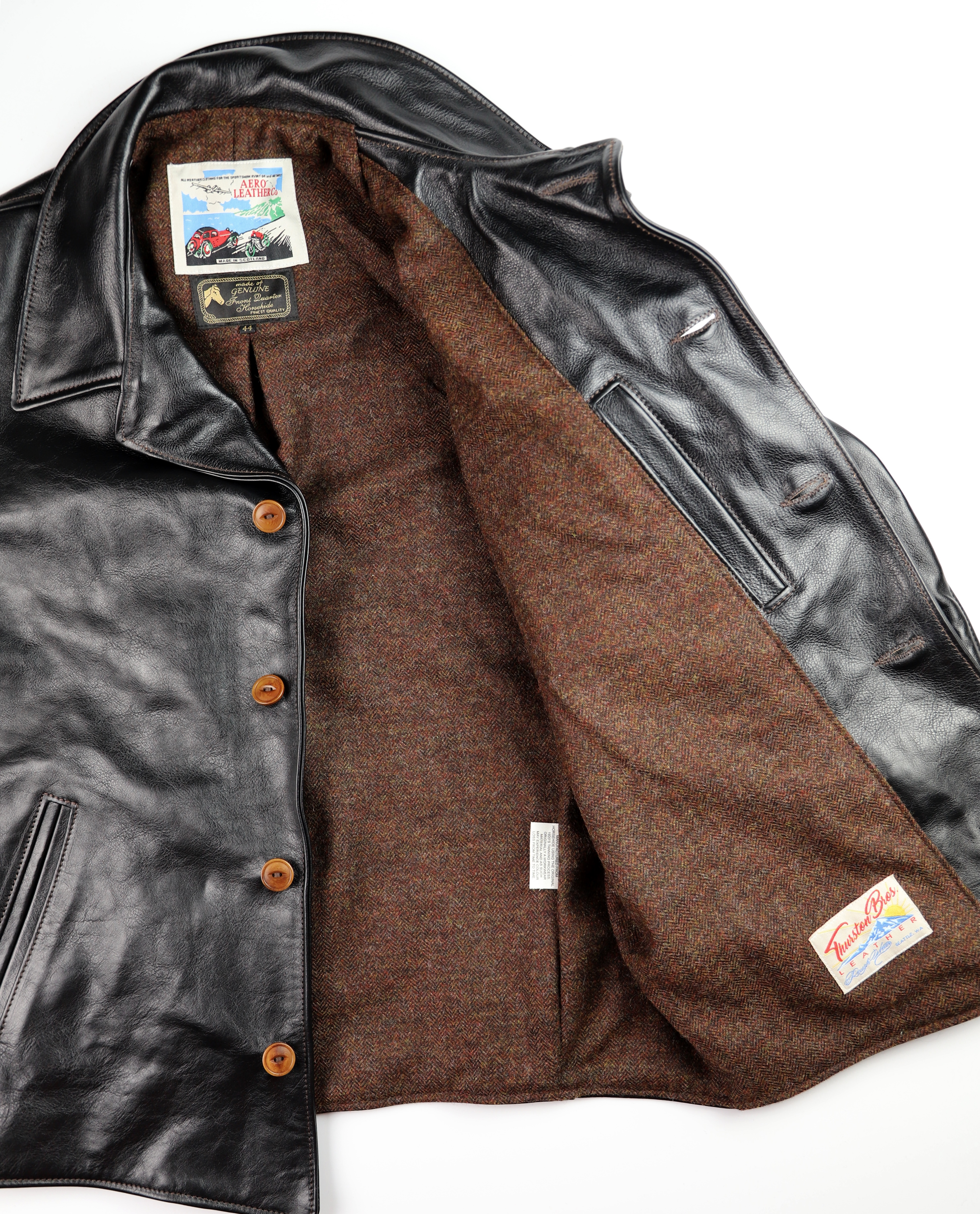 Aero Maxwell Blackened Brown Vicenza Brown Herringbone Tweed lining.jpg