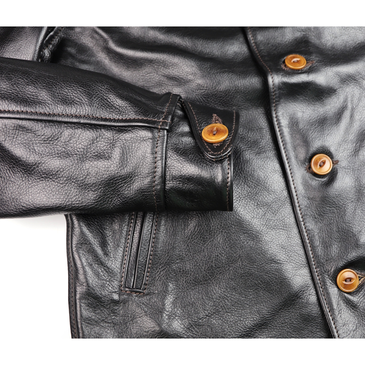 Aero Maxwell Blackened Brown Vicenza KF55 button cuff IG square.jpg