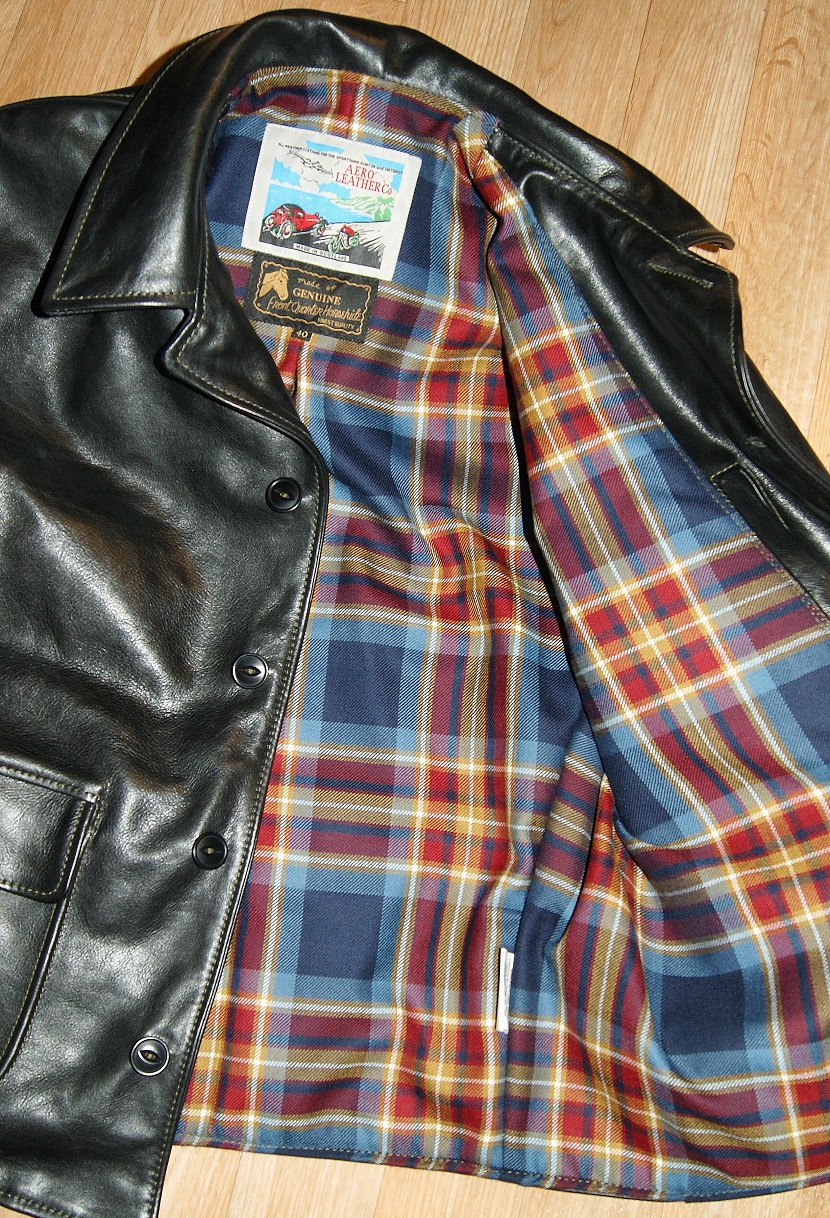 Aero Mulligan Black Vicenza Horsehide Holyrood Golden Jubilee tartan lining smaller 1.jpg