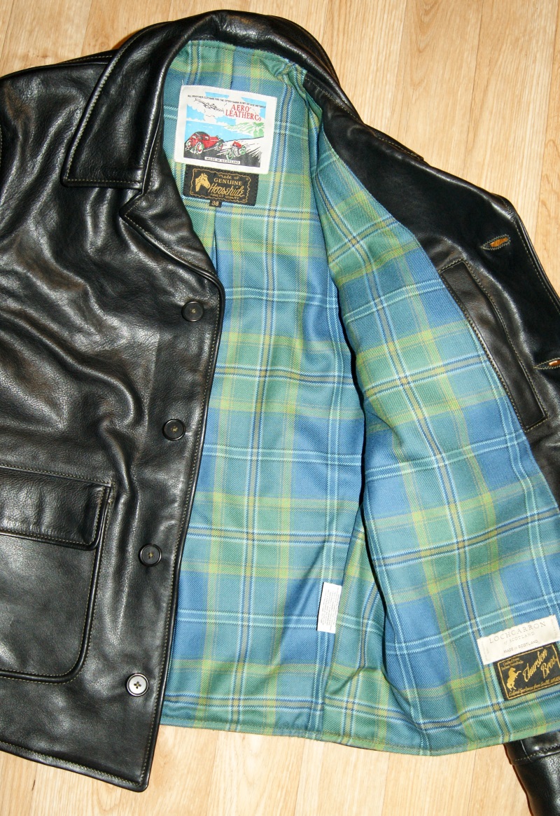 Aero Mulligan Black Vicenza Horsehide S99 All Ireland Blue tartan lining.jpg