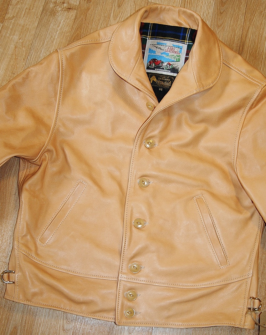 Aero Natural Vicenza Horsehide Aeromarine Size 44 Front Closed 3 Best Version smaller.jpg