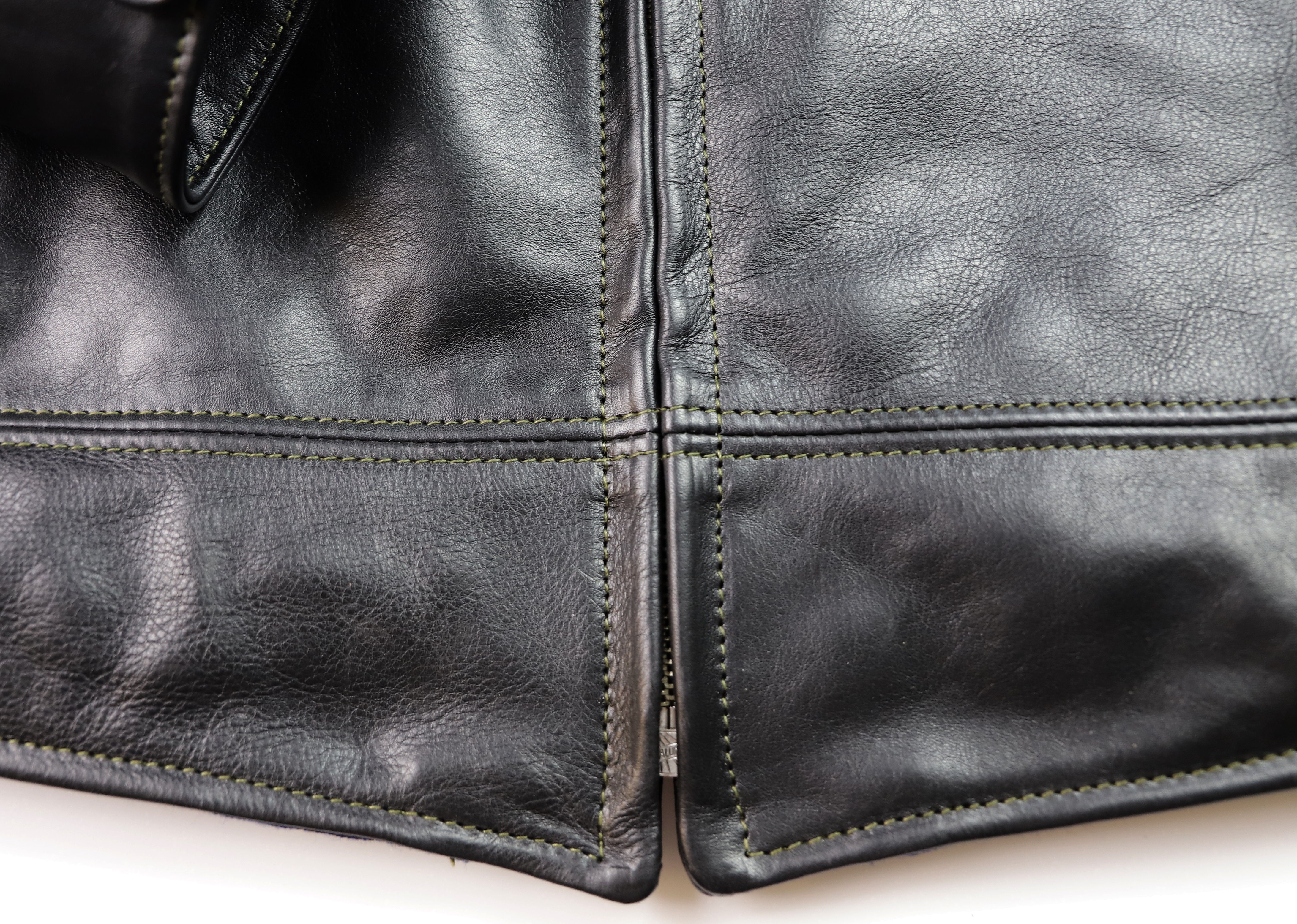 Aero Original Hercules Black Vicenza Horsehide BWL6 bottom hem.jpg