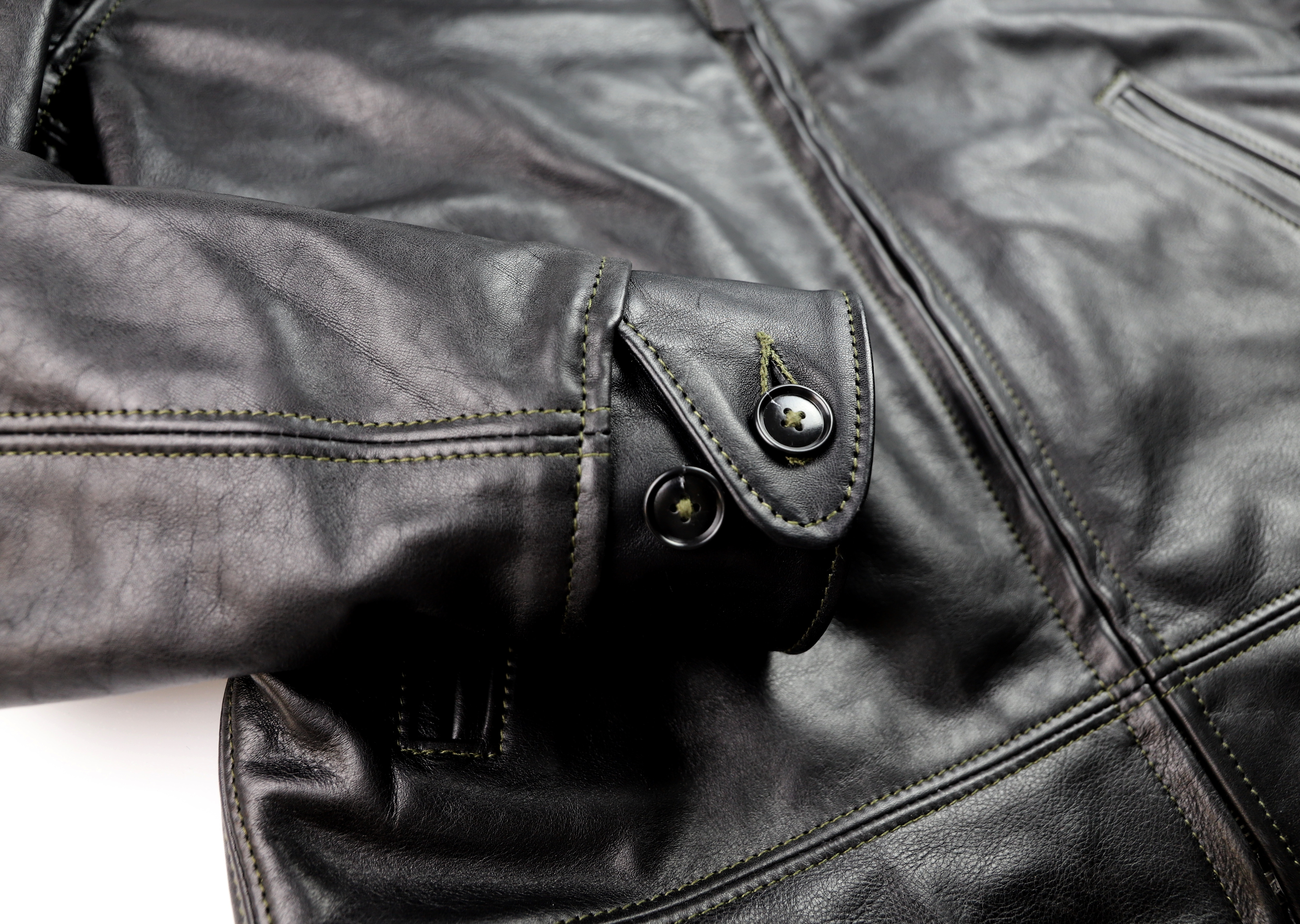 Aero Original Hercules Black Vicenza Horsehide BWL6 button cuff.jpg