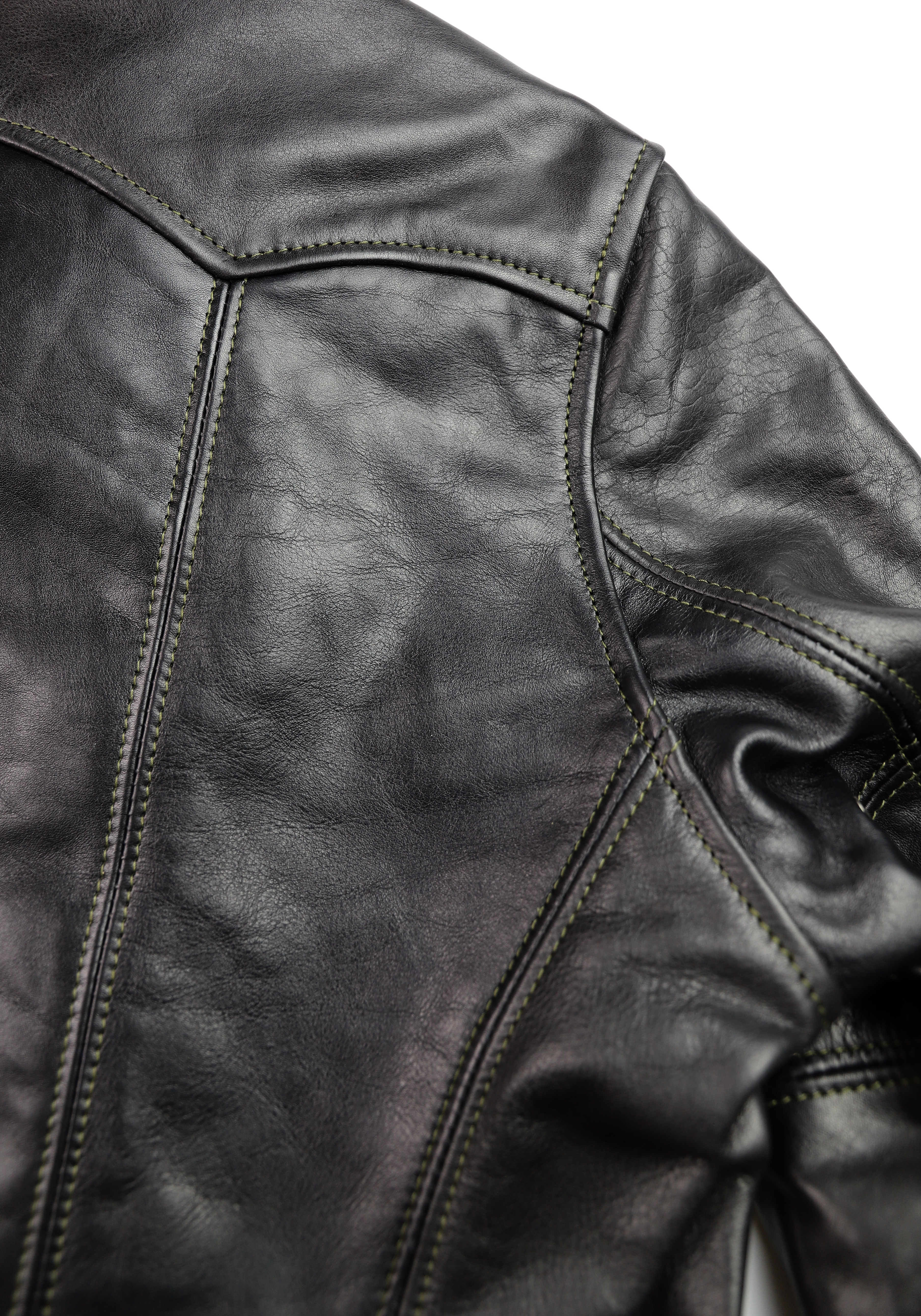 Aero Original Hercules Black Vicenza Horsehide BWL6 shoulder seams.jpg