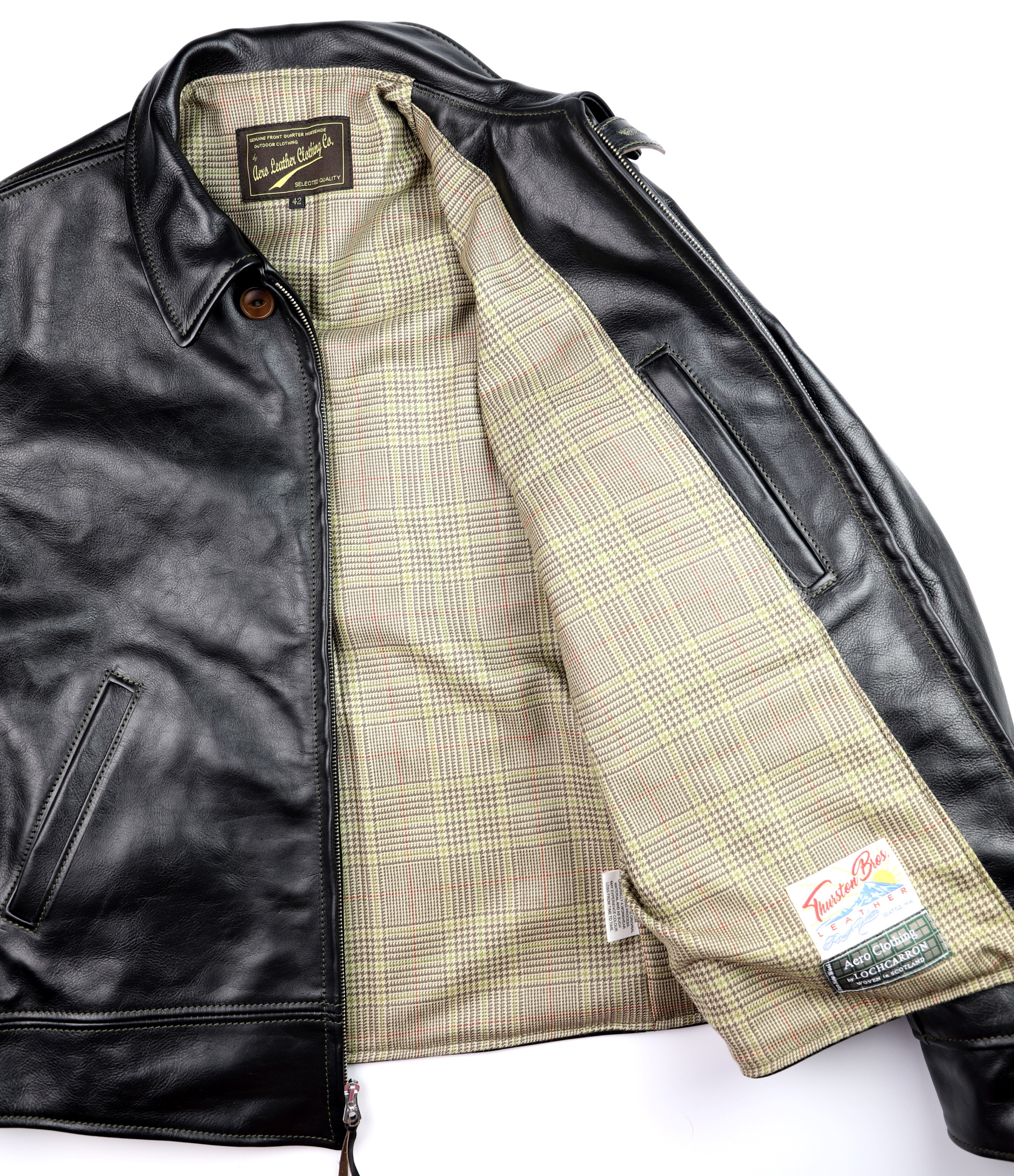 Aero Original Hercules Blackened Brown Vicenza 4VU Crail Check Tweed.jpg