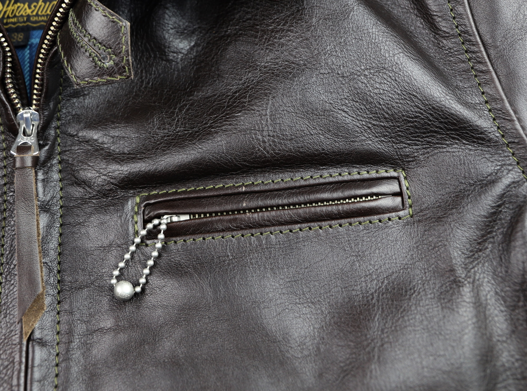 Aero Original Hercules Dark Seal Vicenza Horsehide KZ7 chest pocket.jpg