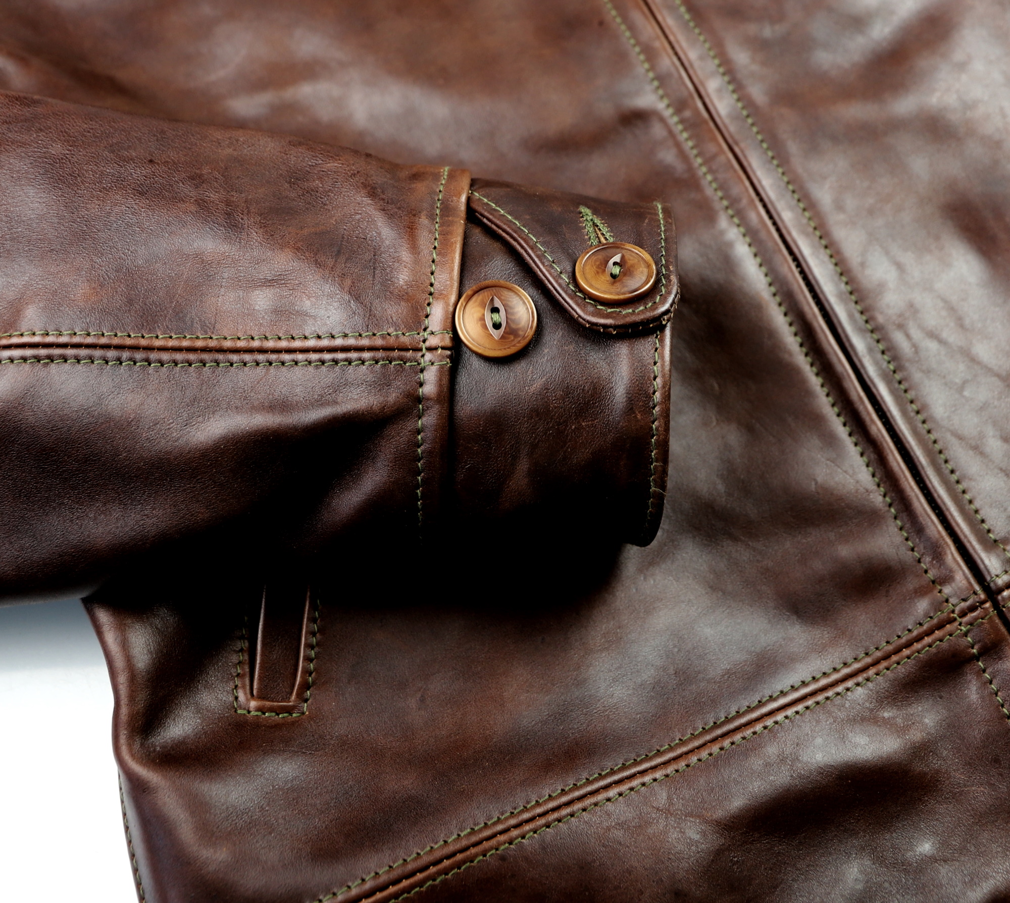 Aero Original Hercules Tumbled Brown CXL FQHH YS3 button cuff.jpg