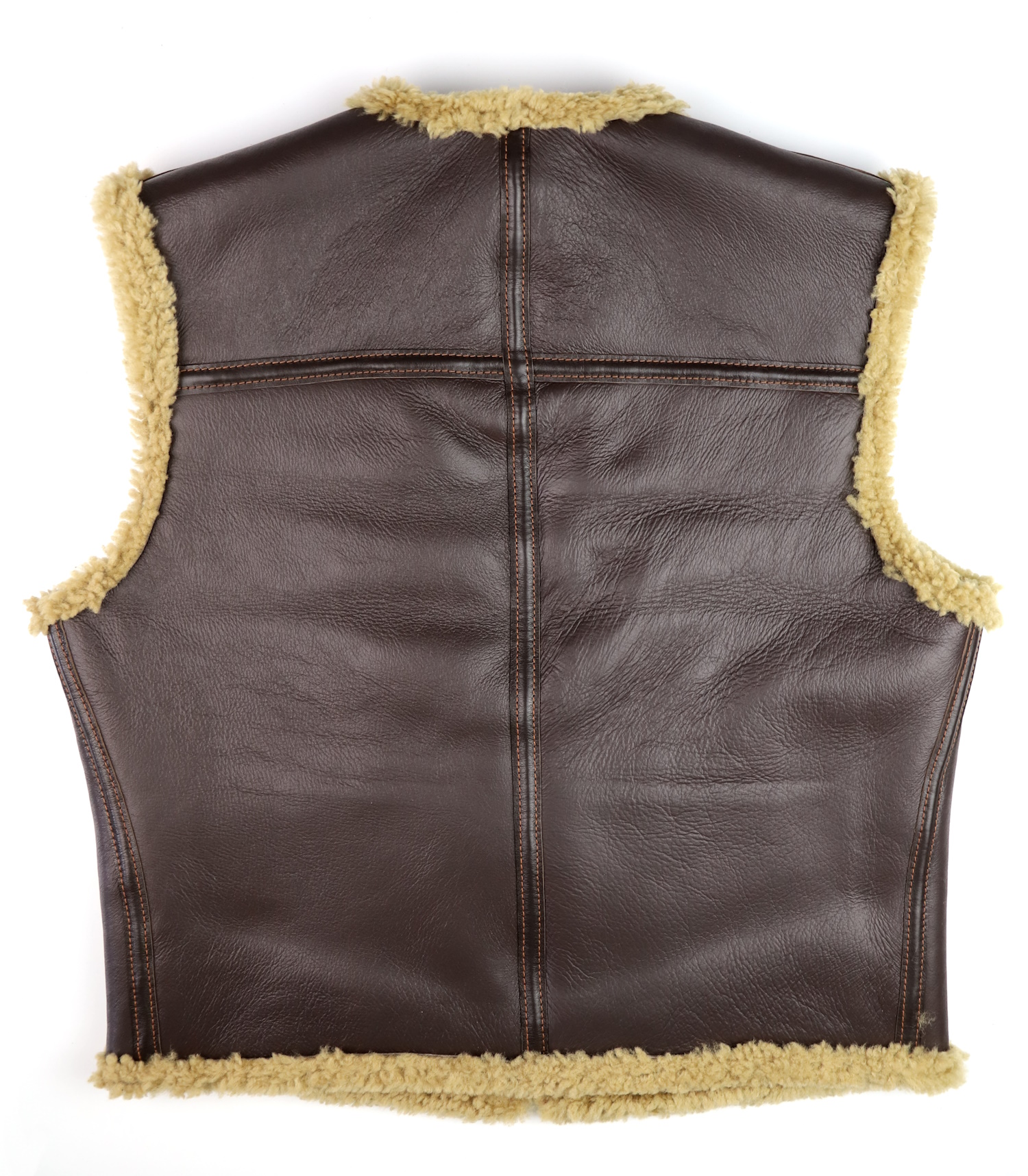 Aero Outlaw Vest RAF shearling back.jpg