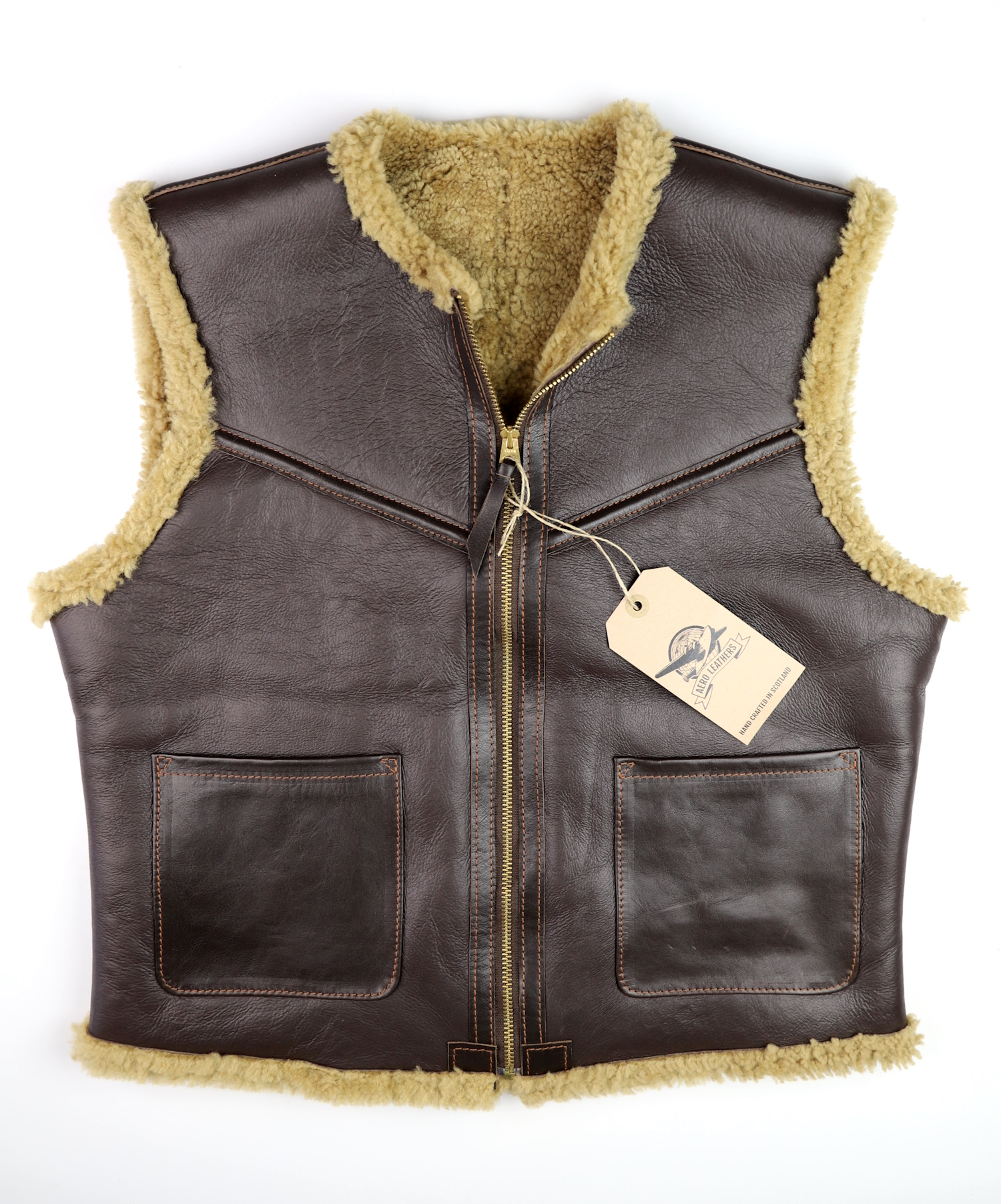 Aero Outlaw Vest RAF shearling front.jpg