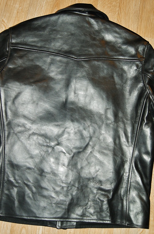 Aero Plain Teamster Black CXL Steerhide back.jpg