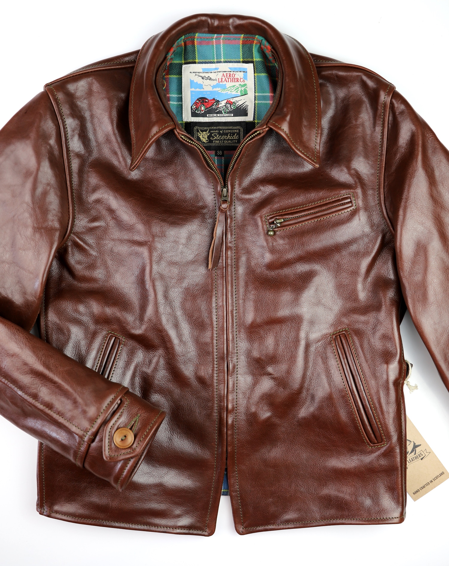 Aero Plainsman Tobacco Badalassi Cowhide YH2 front.jpg