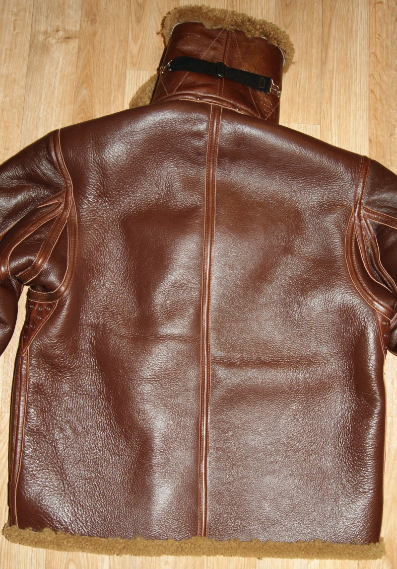 Aero Pre-War Irvin Russet Shearling size 44 back.jpg