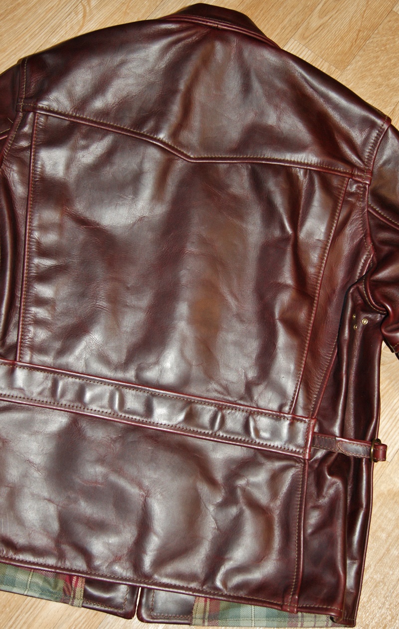 Aero Premier 1930s Half Belt Cordovan CXL Steerhide back.jpg