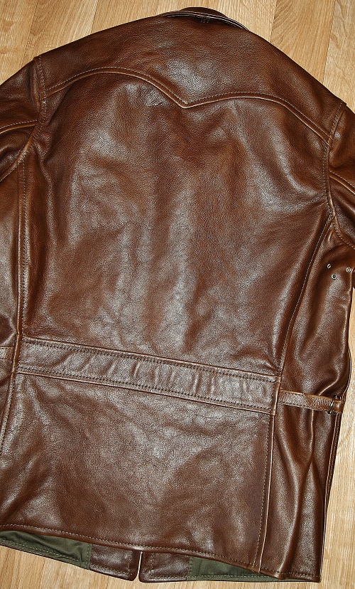 Aero Premier 1930s Half Belt Seal Vicenza Horsehide back.jpg