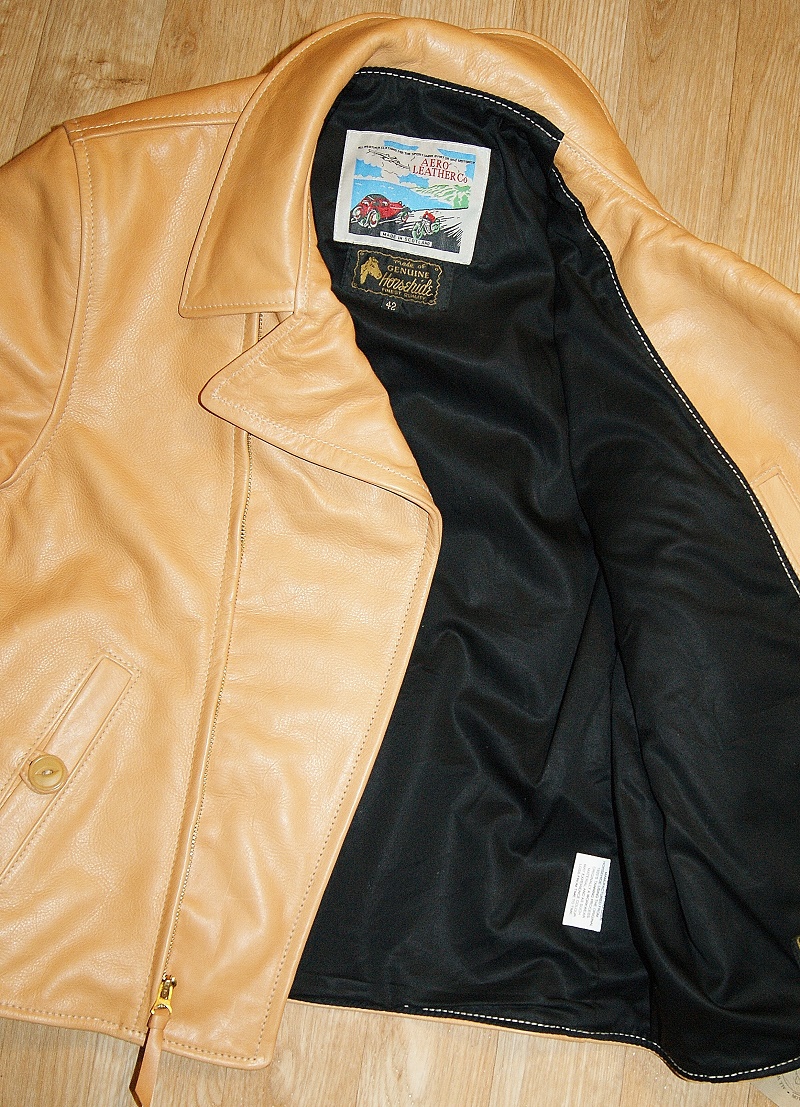 Aero Premier Bootlegger Natural Vicenza Horsehide black cotton sateen lining.jpg