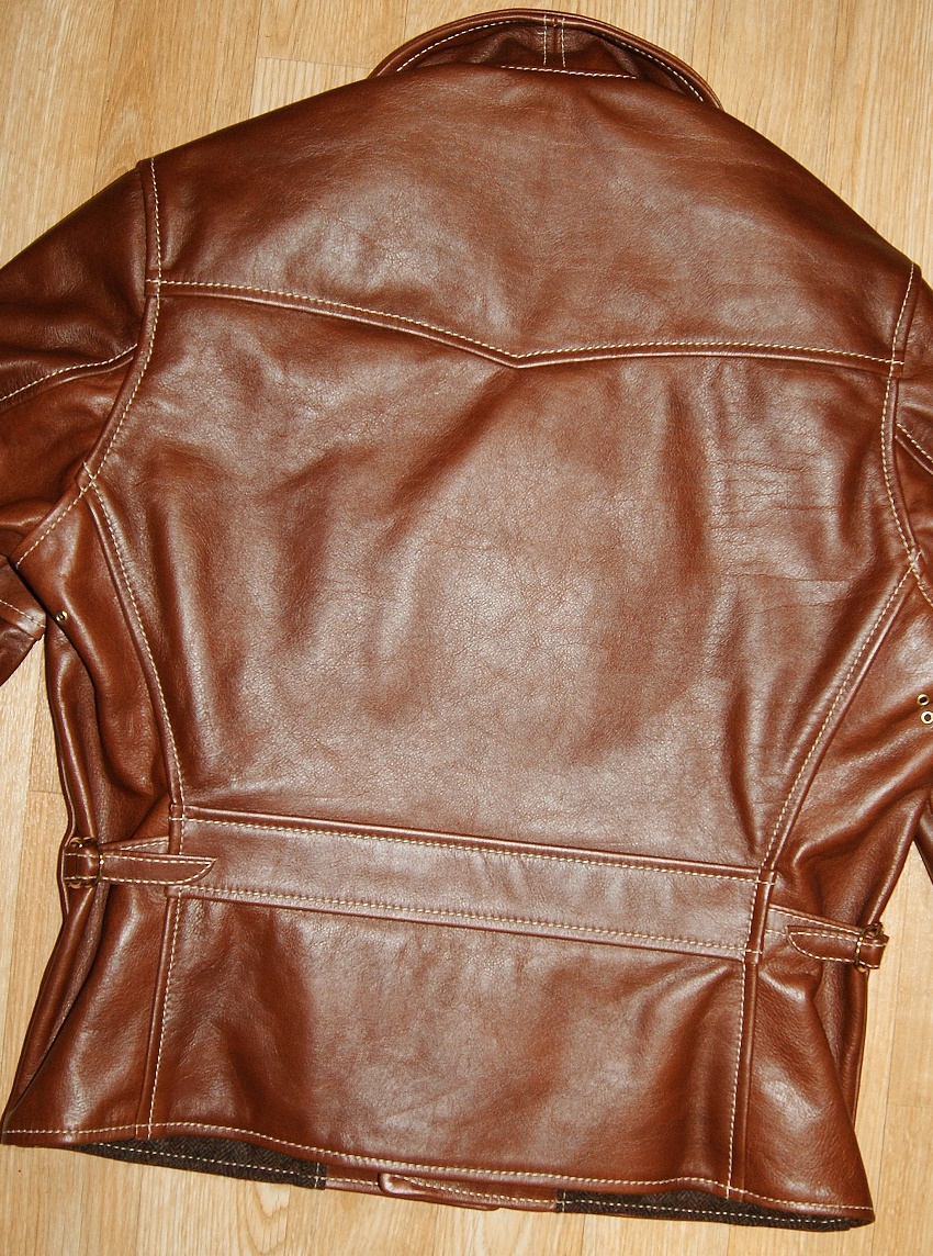 Aero Premier Bootlegger Russet Vicenza Horsehide back.jpg