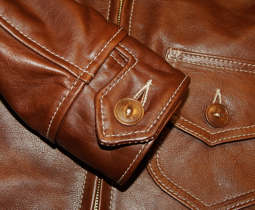 Aero Premier Bootlegger Russet Vicenza Horsehide cuffs.jpg