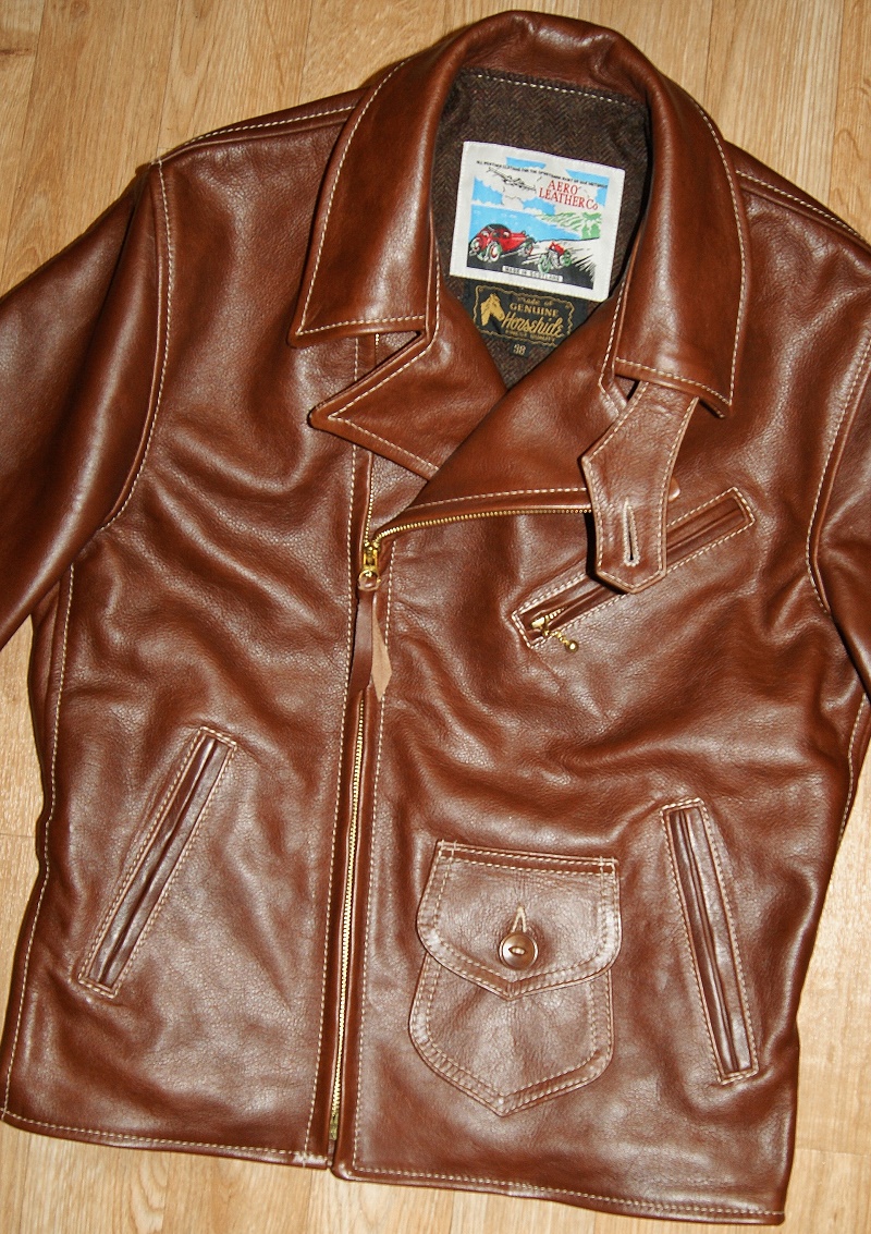 Aero Premier Bootlegger Russet Vicenza Horsehide front.jpg