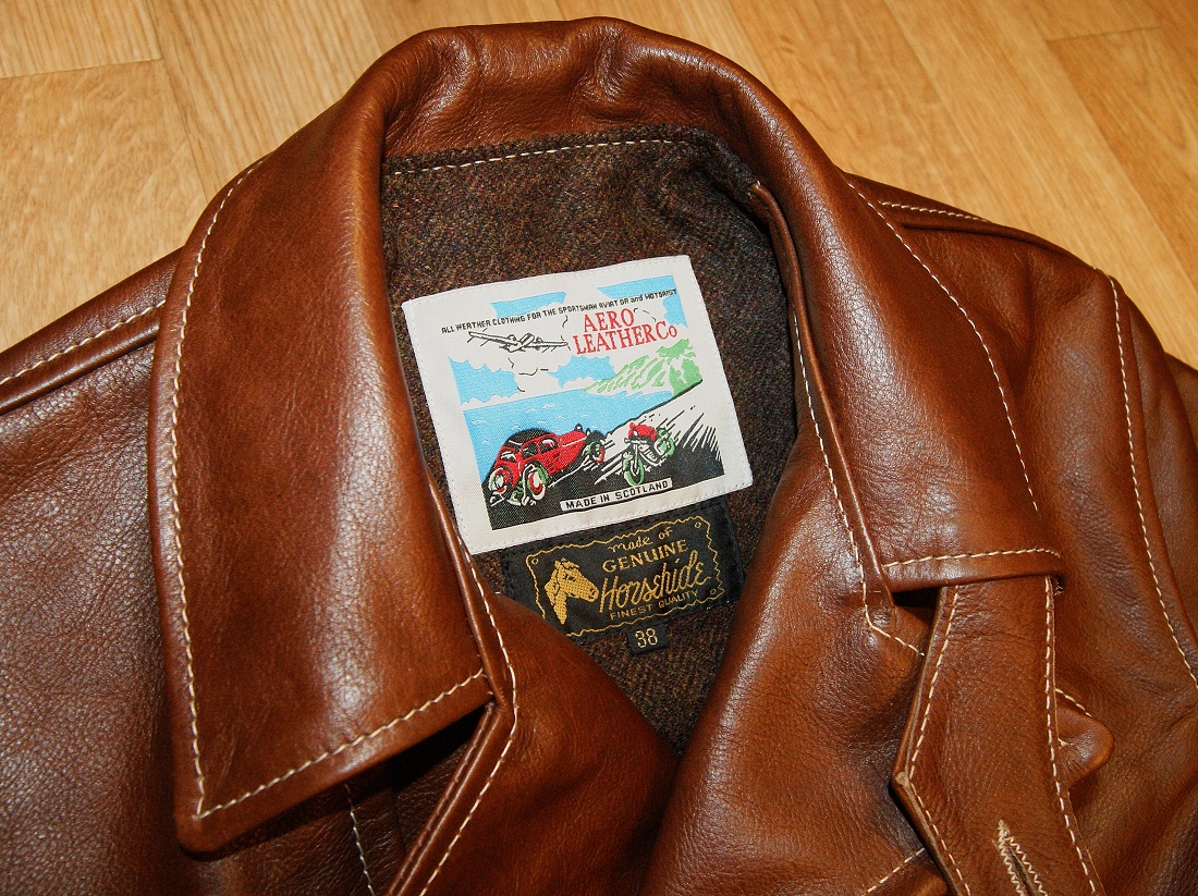 Aero Premier Bootlegger Russet Vicenza Horsehide tag.jpg