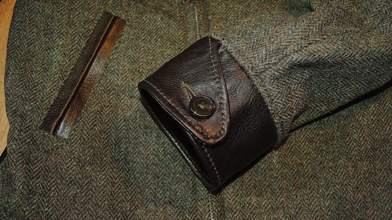 Aero Premier Bootlegger Tweed and Horsehide 40 cuff.jpg