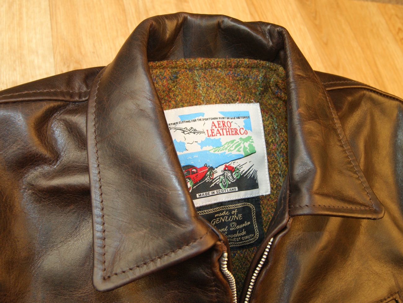 Aero Premier Highwayman Battered Seal Horsehide KS21 tag.jpg