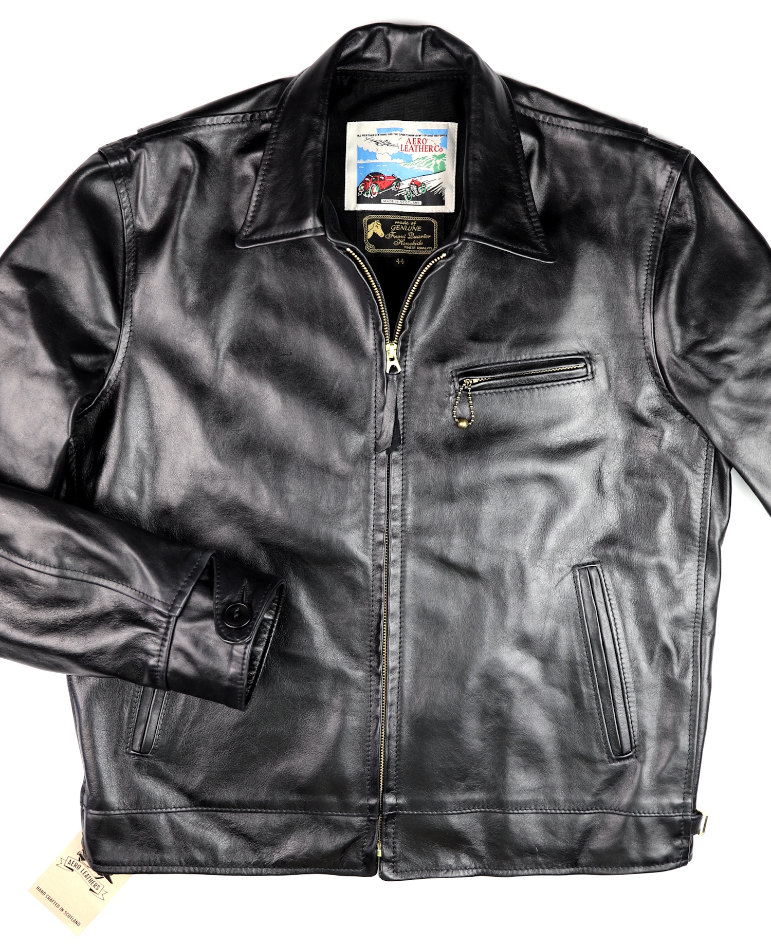 Aero Premier Highwayman Black Pinnacle Horsehide front.jpg