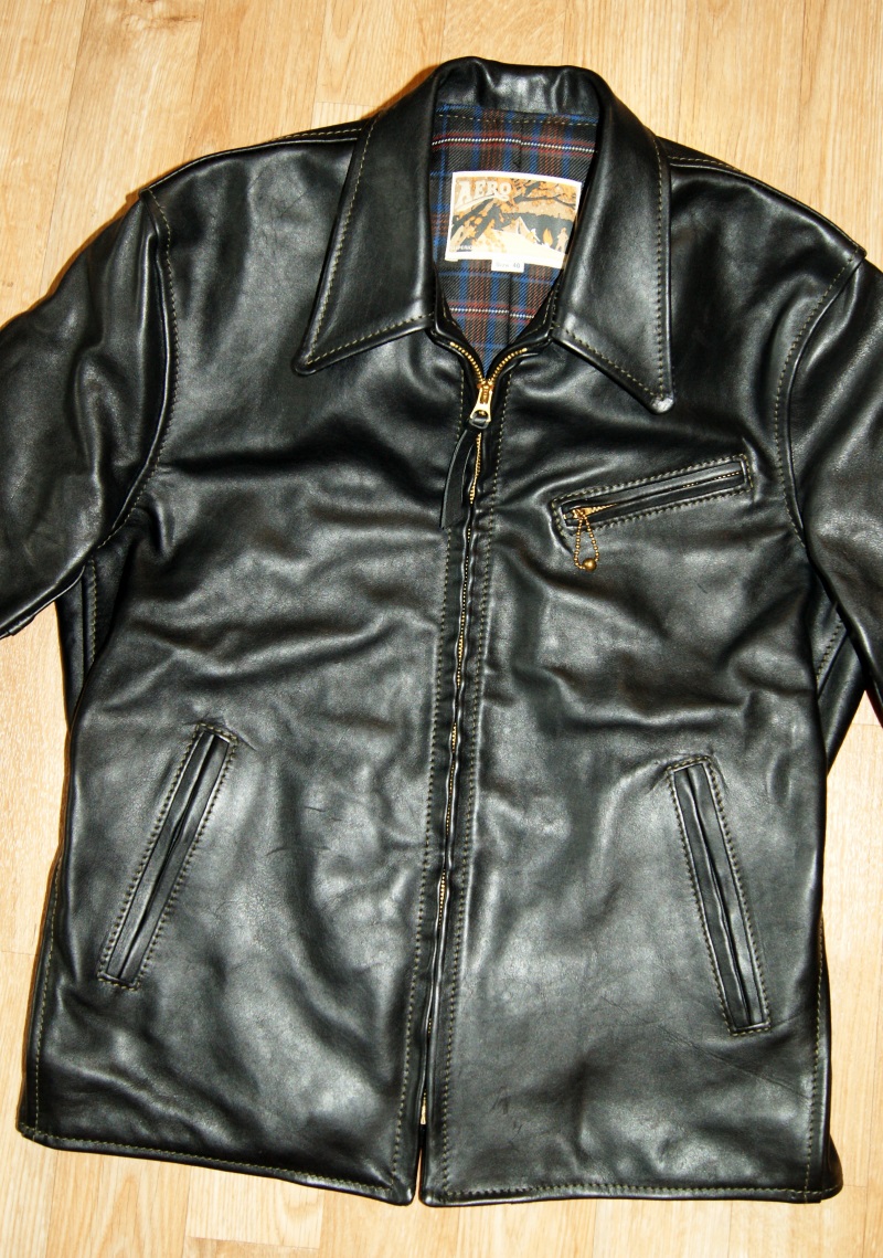 Aero Premier Highwayman Black Vicenza Horsehide AA31 front.jpg