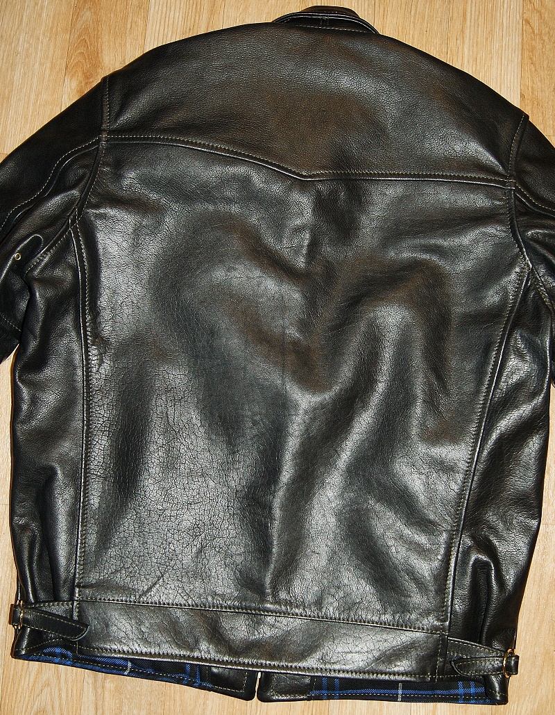 Aero Premier Highwayman Black Vicenza Horsehide back.jpg