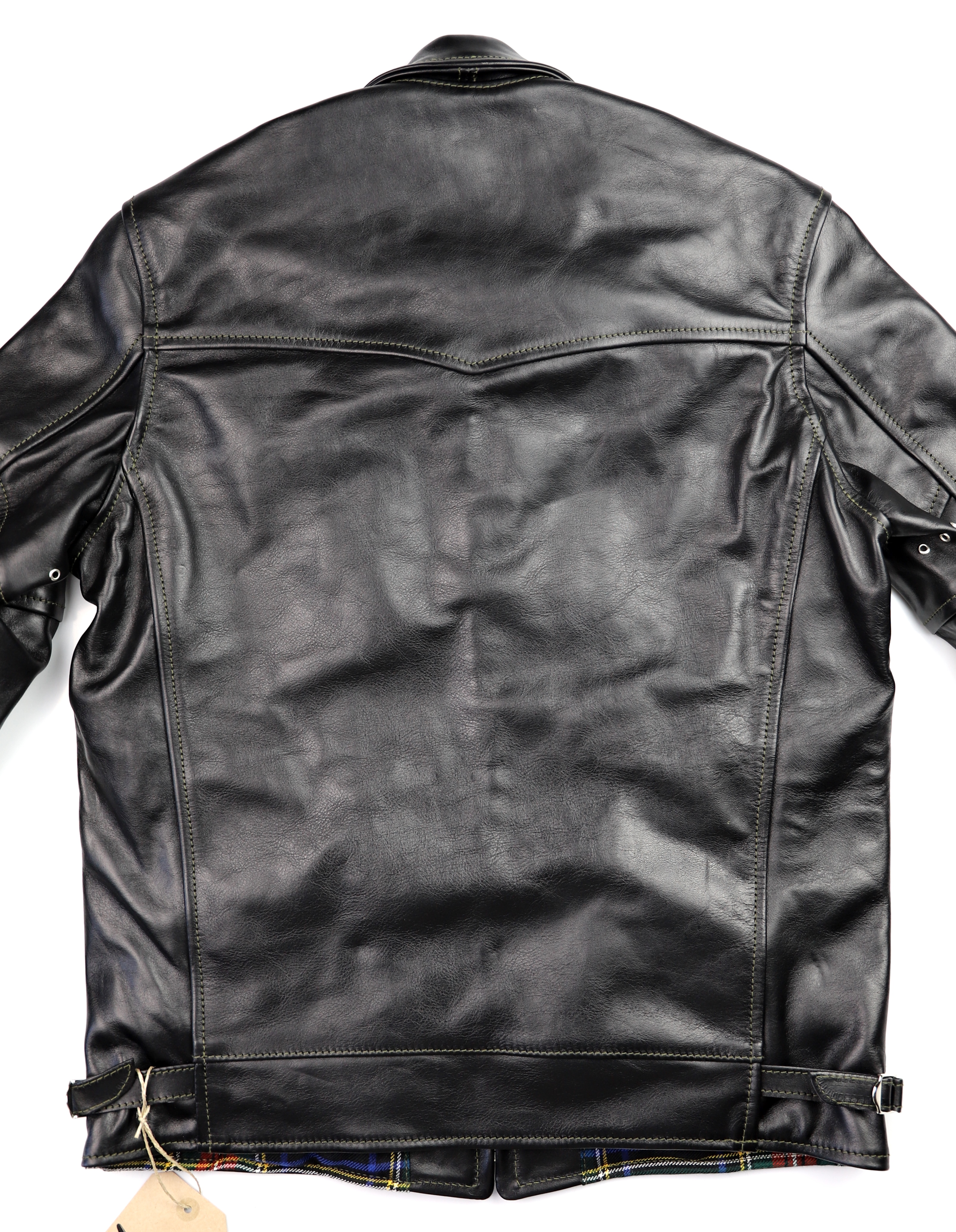 Aero Premier Highwayman Black Vicenza Horsehide BB6H back.jpg