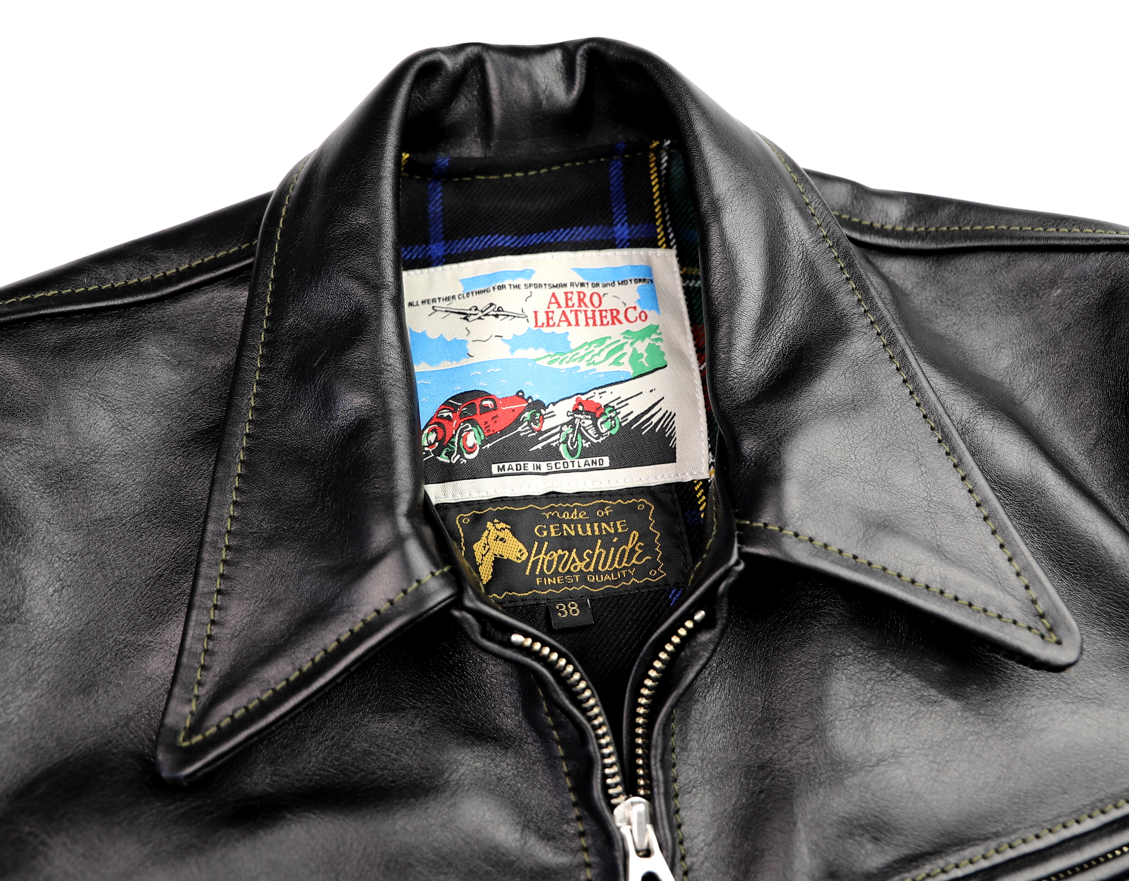 Aero Premier Highwayman Black Vicenza Horsehide BB6H tag.jpg